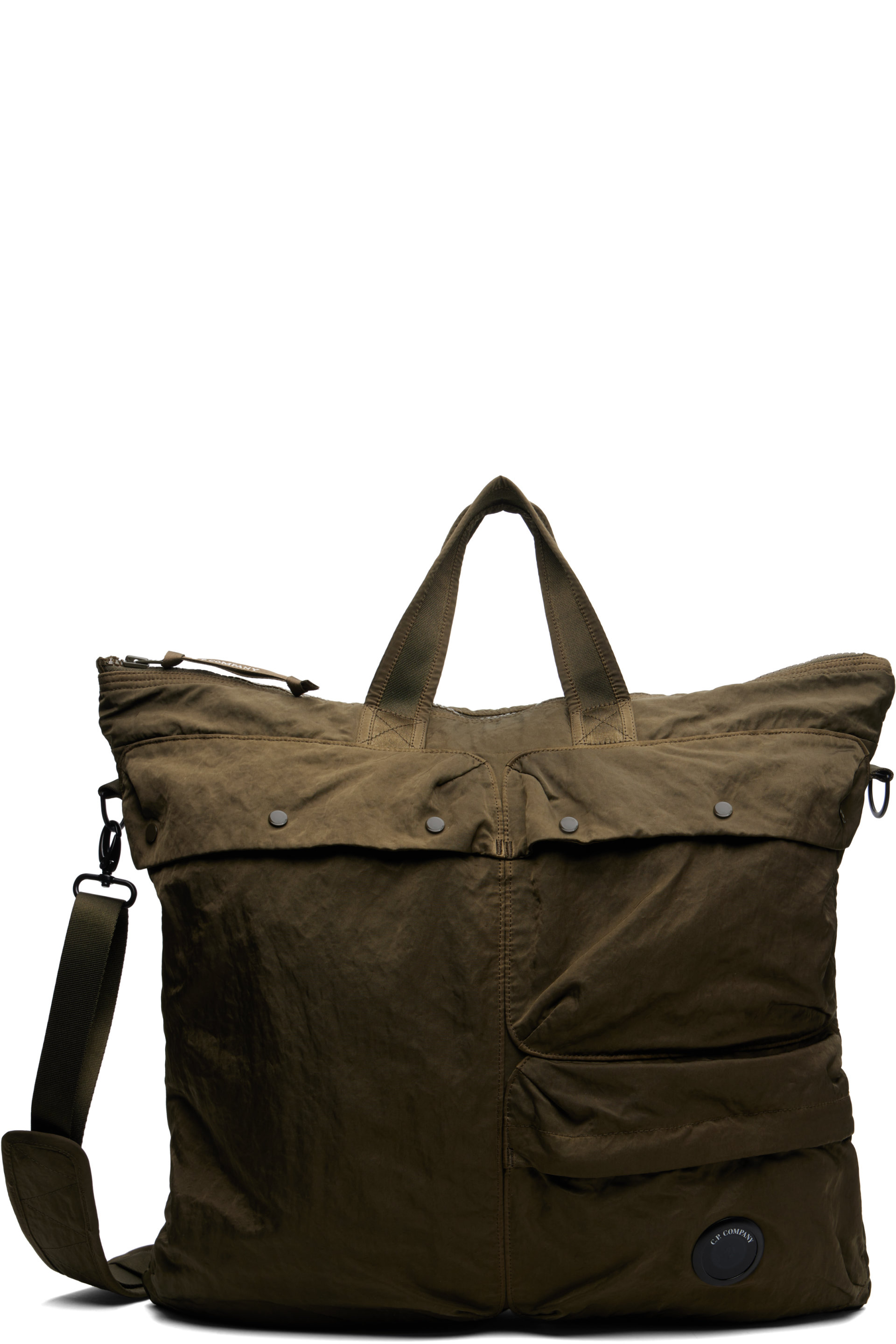 C.P. Company - Khaki Nylon B Lens Tote