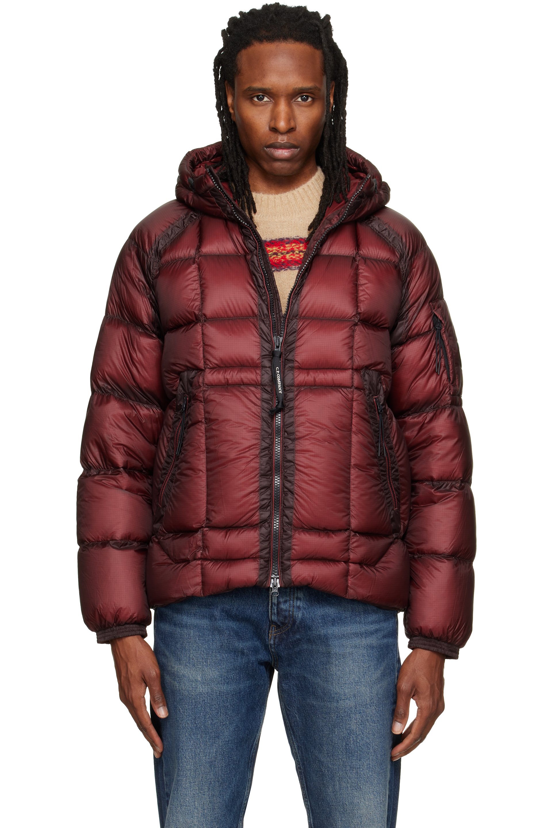 C.P. Company - Burgundy D.D. Shell Down Jacket