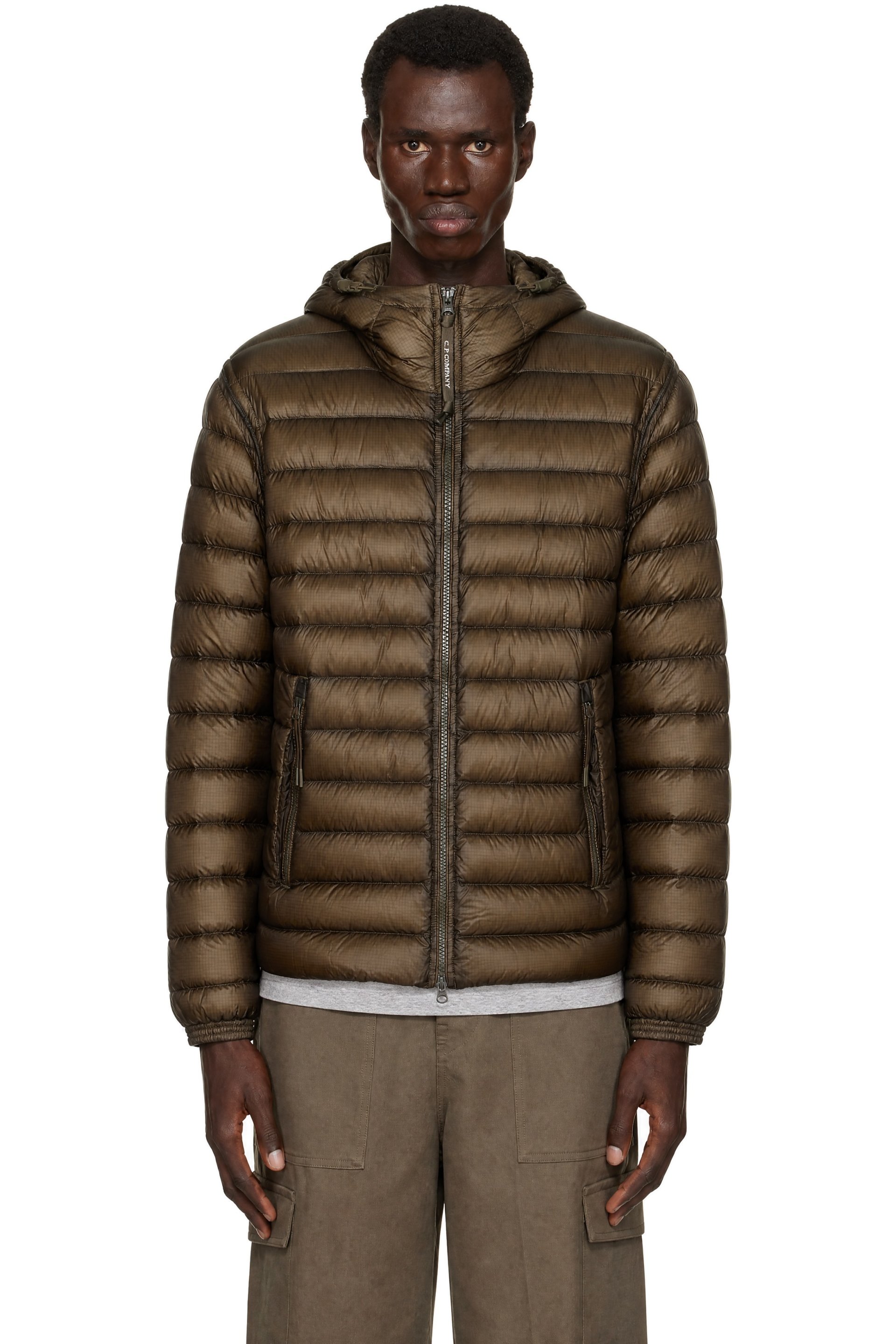C.P. Company - Khaki D.D. Shell Goggle Down Jacket