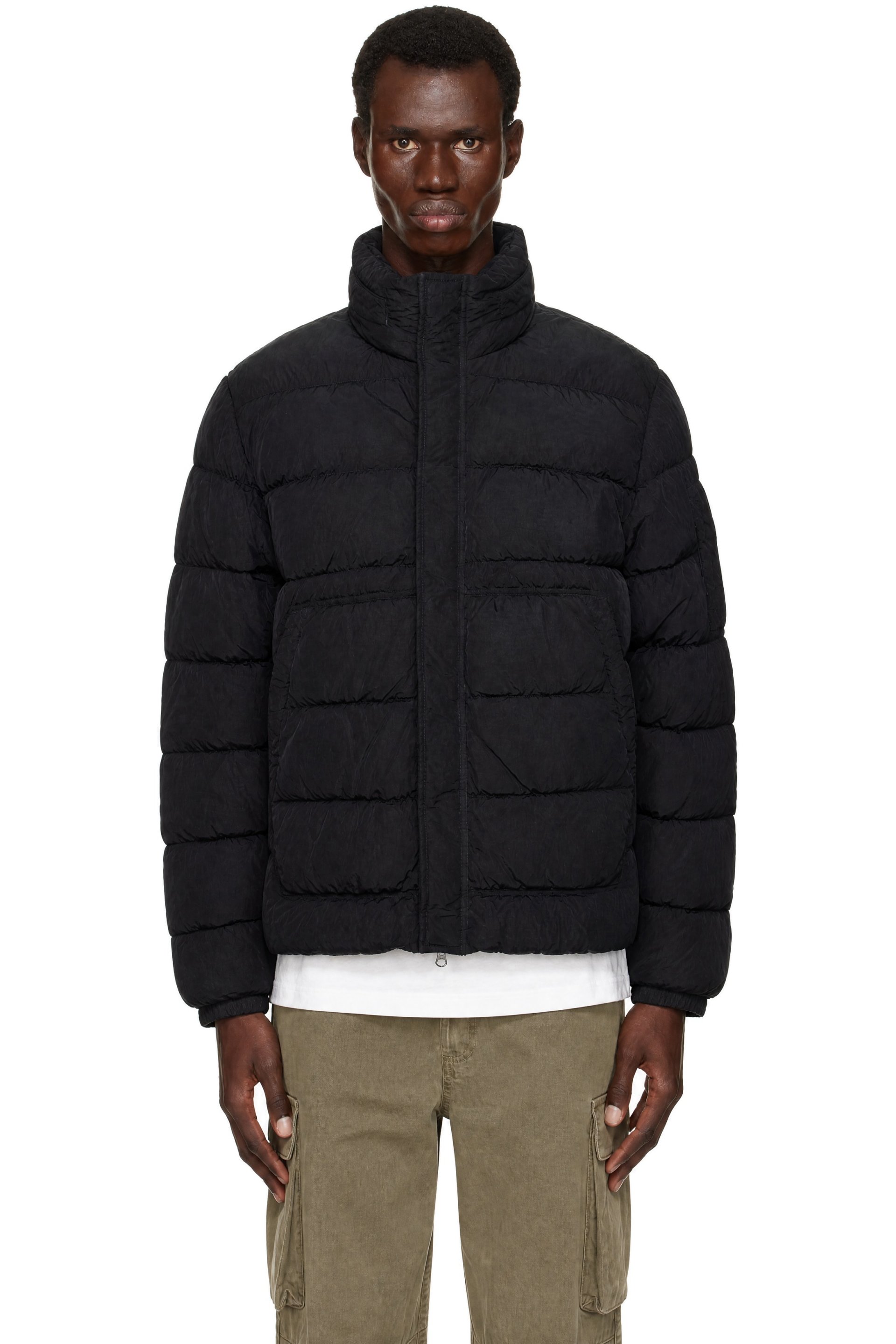 C.P. Company - Black Chrome-R Hooded Goggle Lens Down Jacket