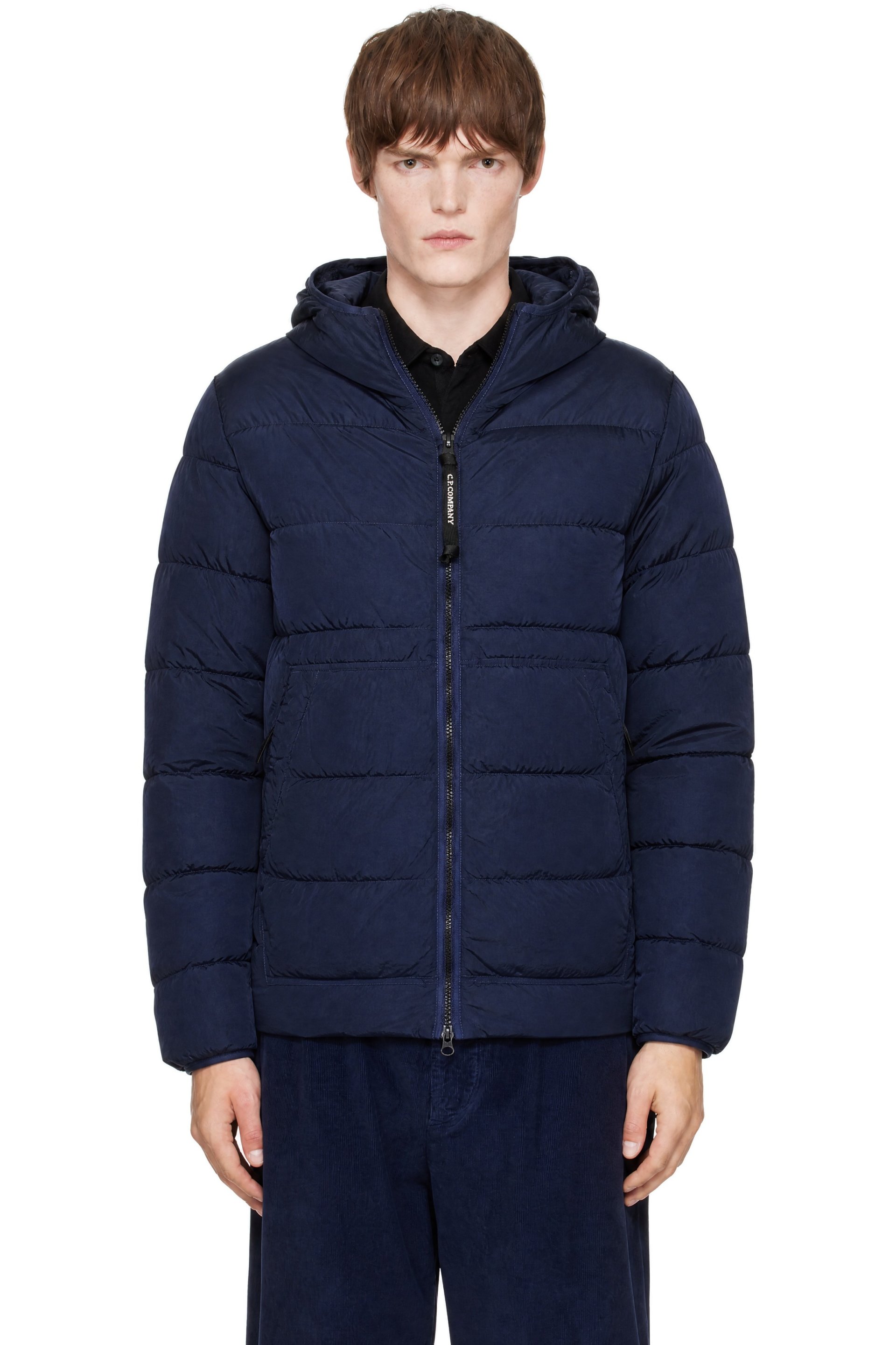 C.P. Company - Navy Chrome-R Goggle Down Jacket