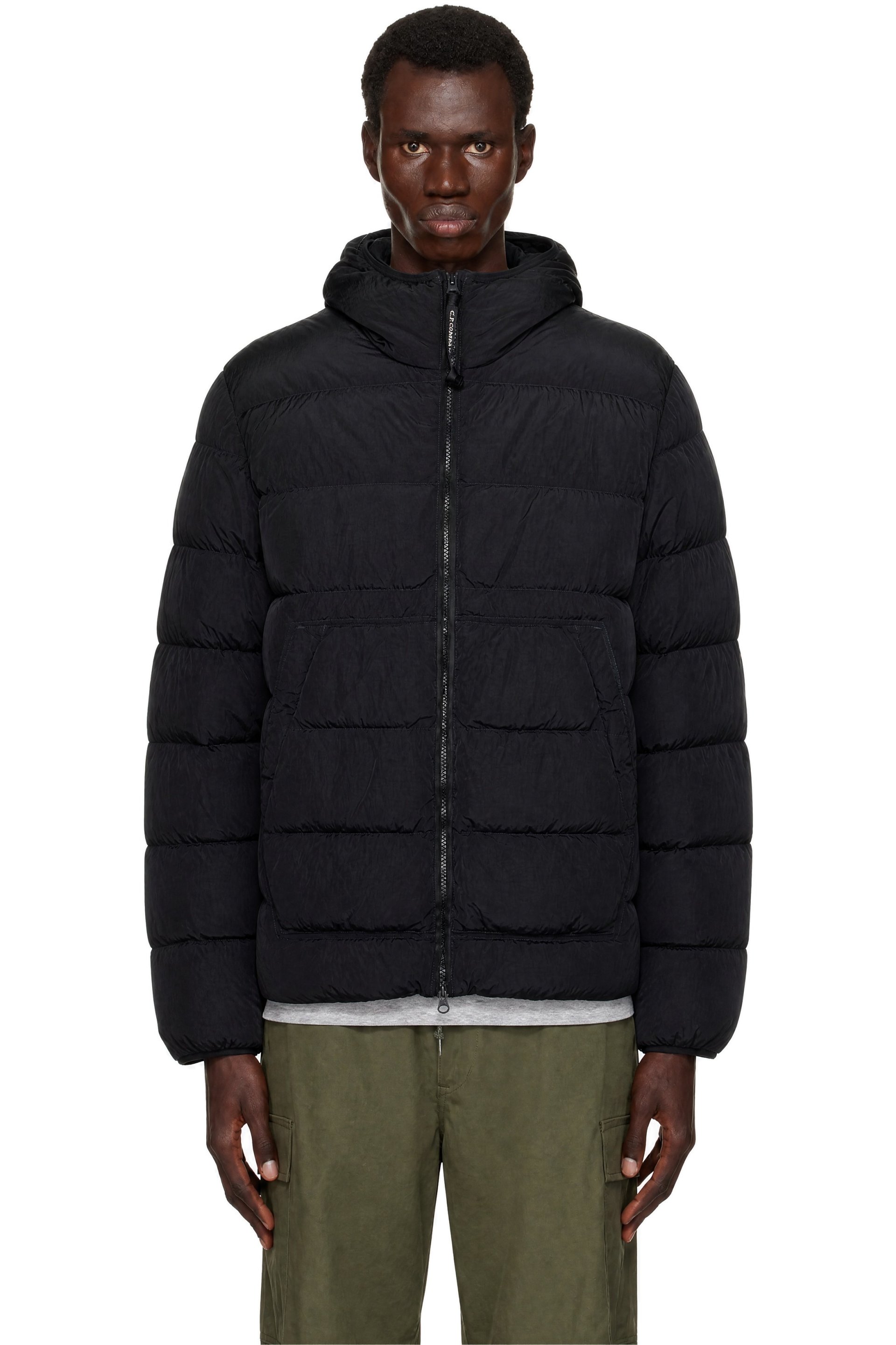 C.P. Company - Black Chrome-R Goggle Down Jacket