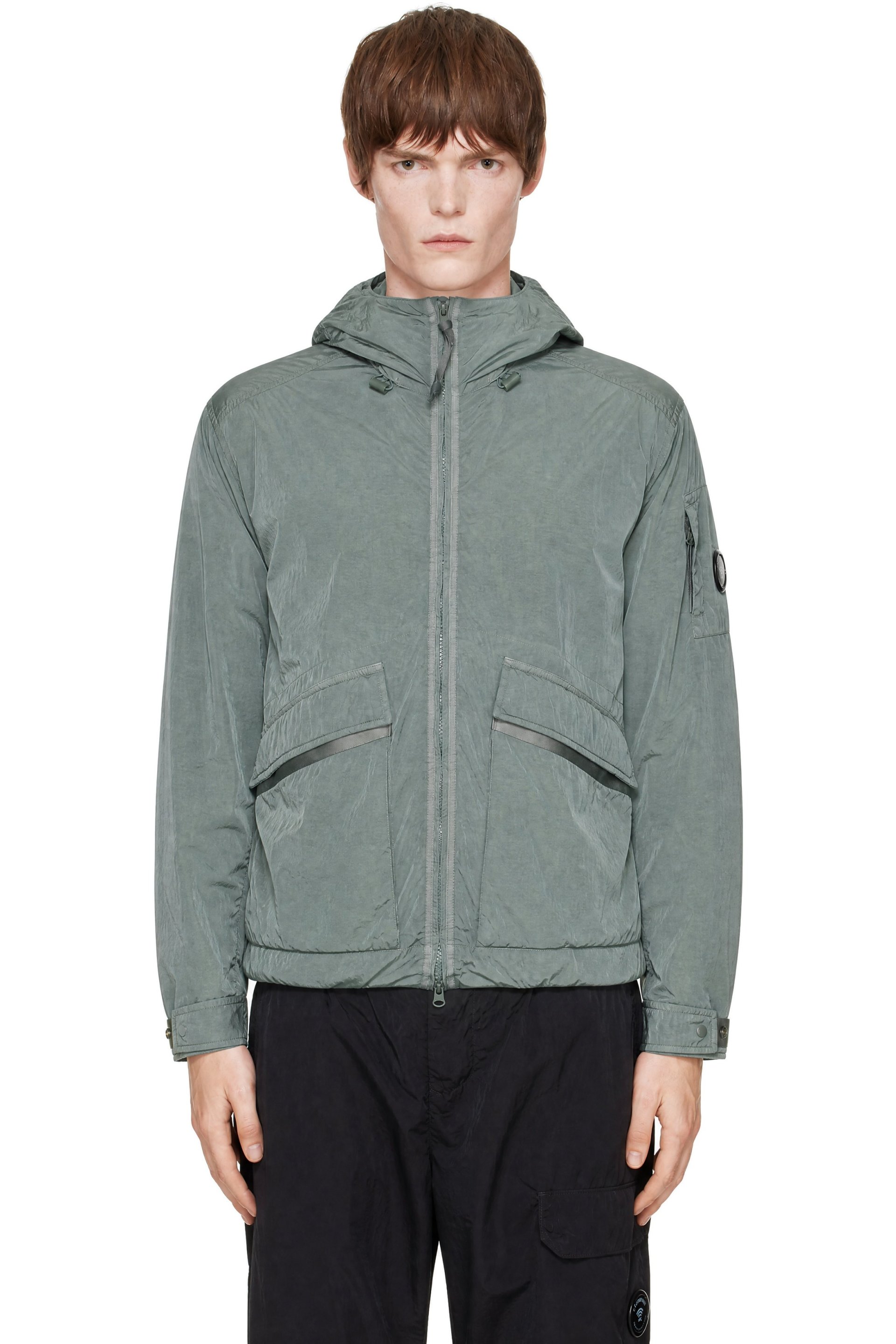 C.P. Company - Green Heavy Chrome-R Padded Goggle Jacket