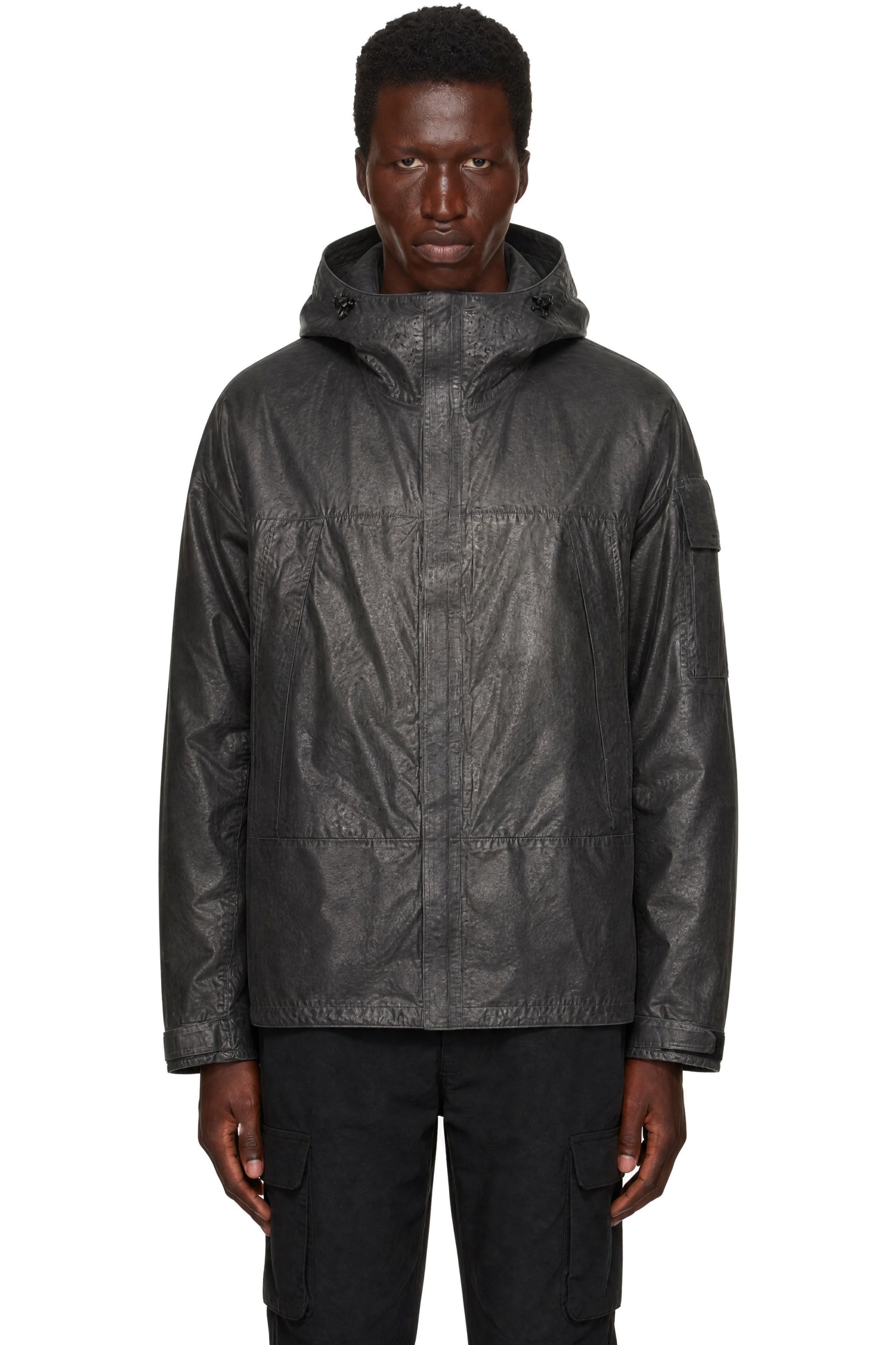 C.P. Company - Gray Metropolis Series Nano Titanium Re-Colour Hooded Jacket