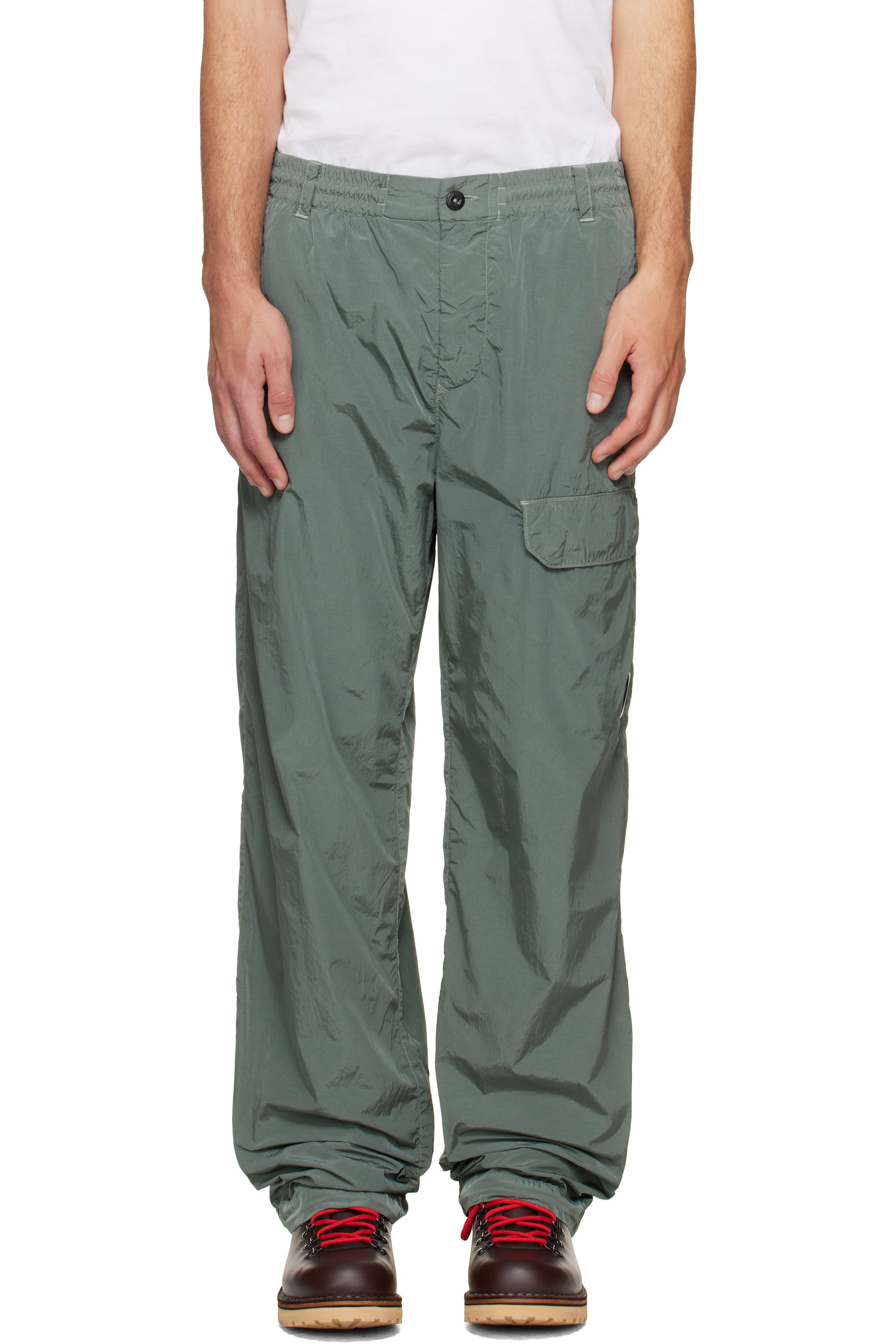C.P. Company - Gray Chrome-R Regular Lens Cargo Pants