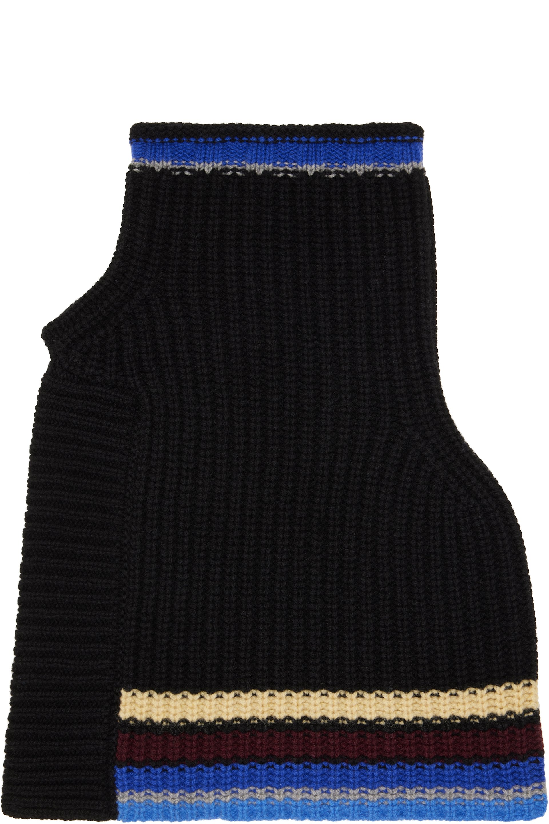 Dries Van Noten - Black Wool Shawl Collar