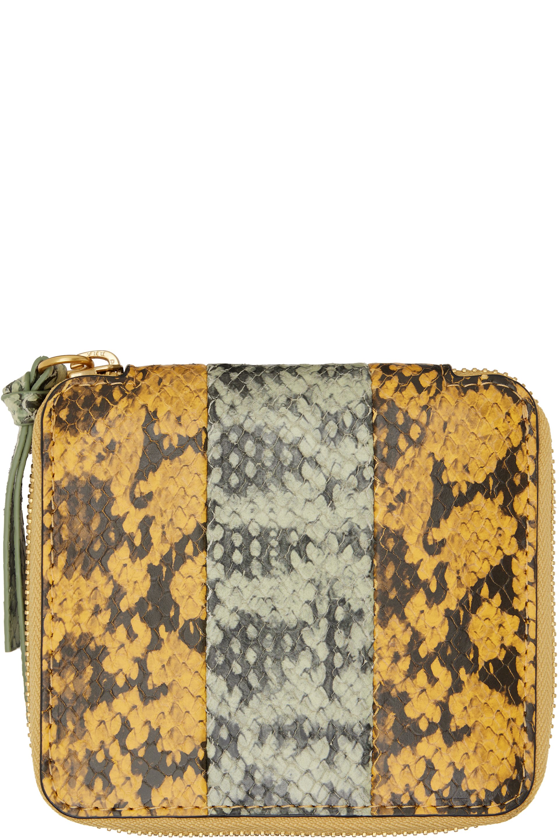 Dries Van Noten - Yellow & Green Leather Wallet