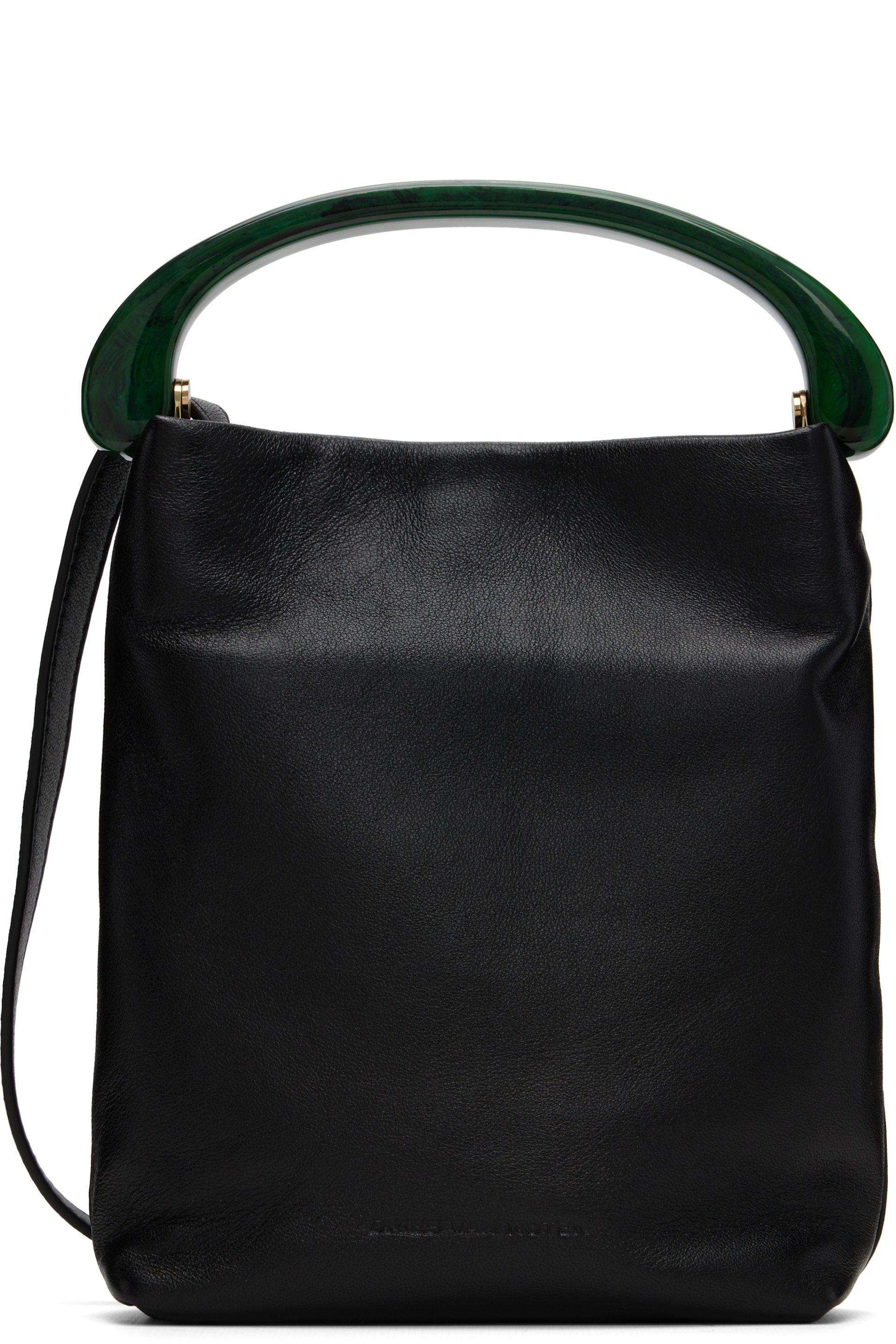 Dries Van Noten - Black Chrome Lamb Leather Small Bag