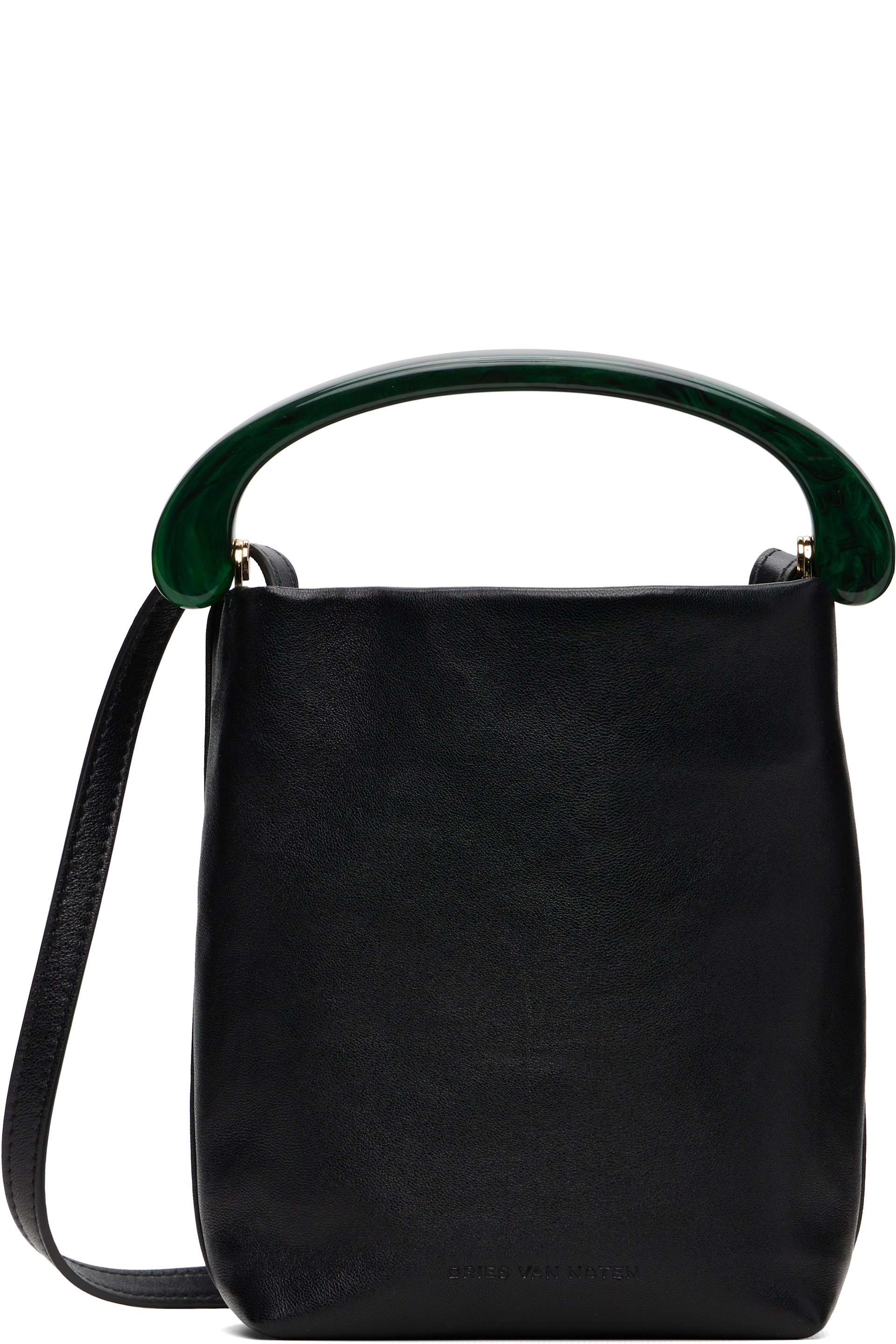 Dries Van Noten - Black Micro Leather Bag