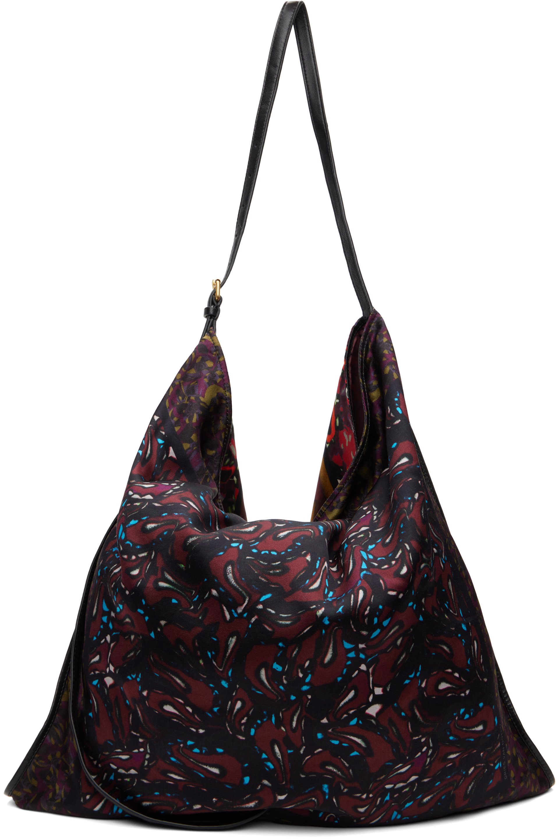 Dries Van Noten - Burgundy Large Scarf Tote