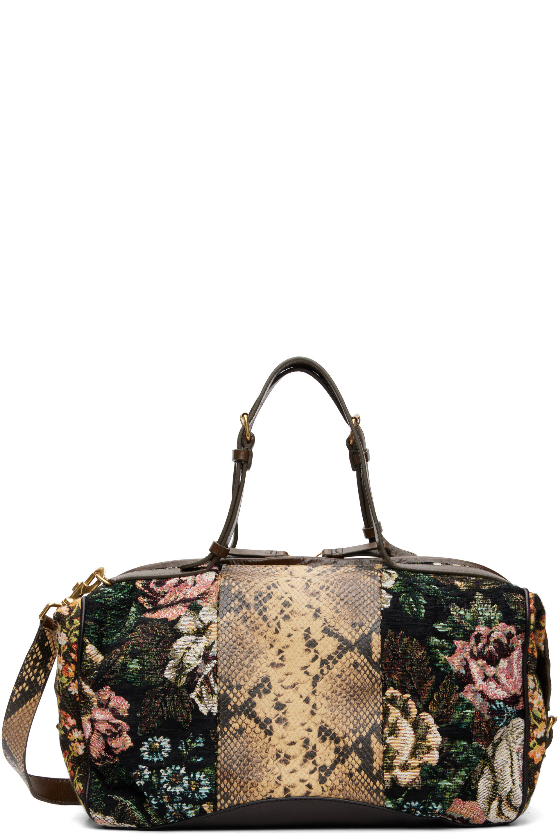 Dries Van Noten - Multicolor Floral East-West Bag