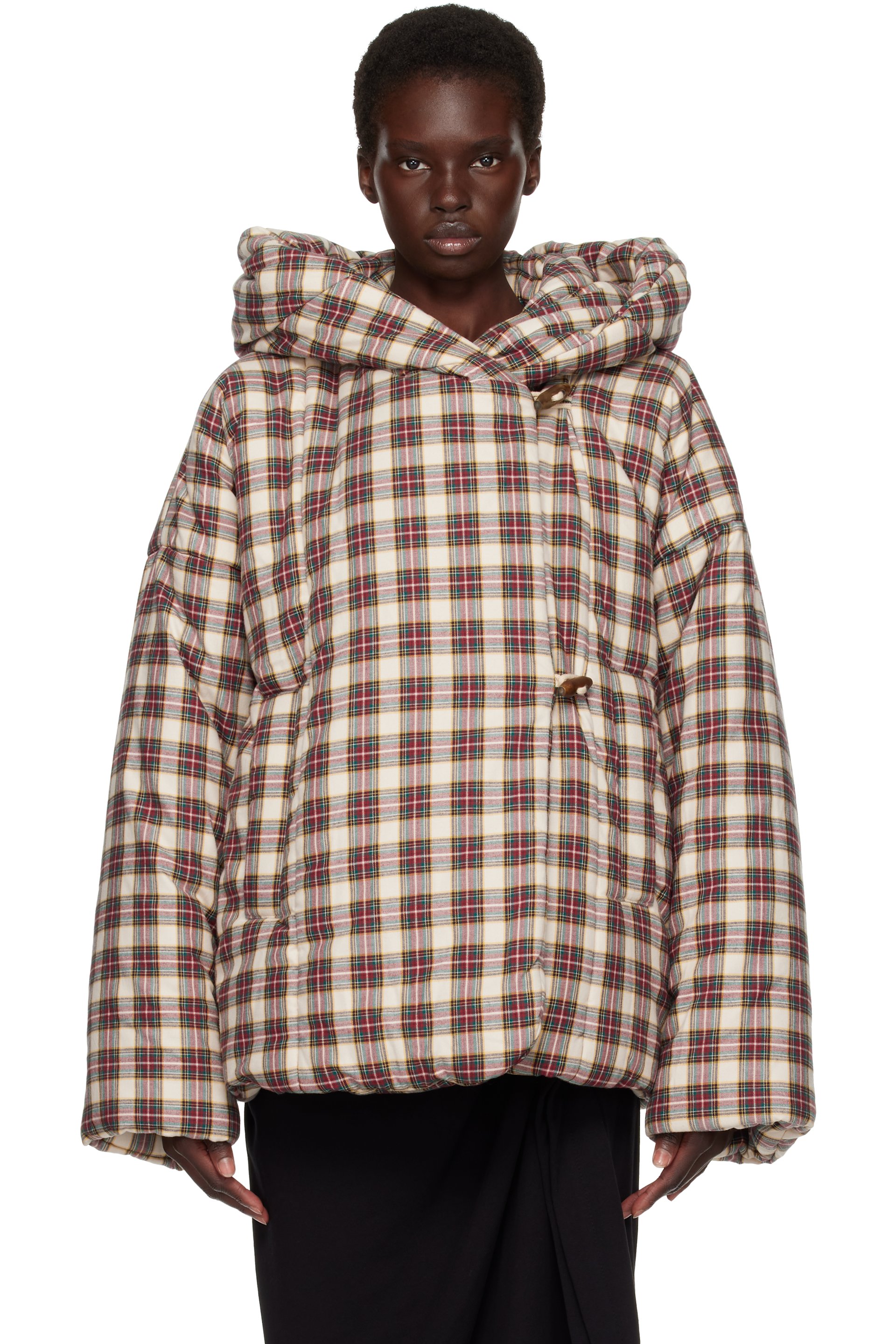 Dries Van Noten - Off-White Check Jacket
