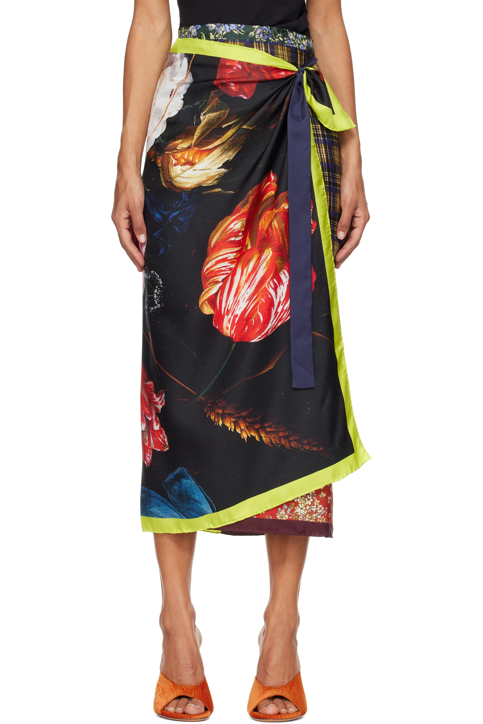 Dries Van Noten - 多色 Long Wrap Scarf 半身裙