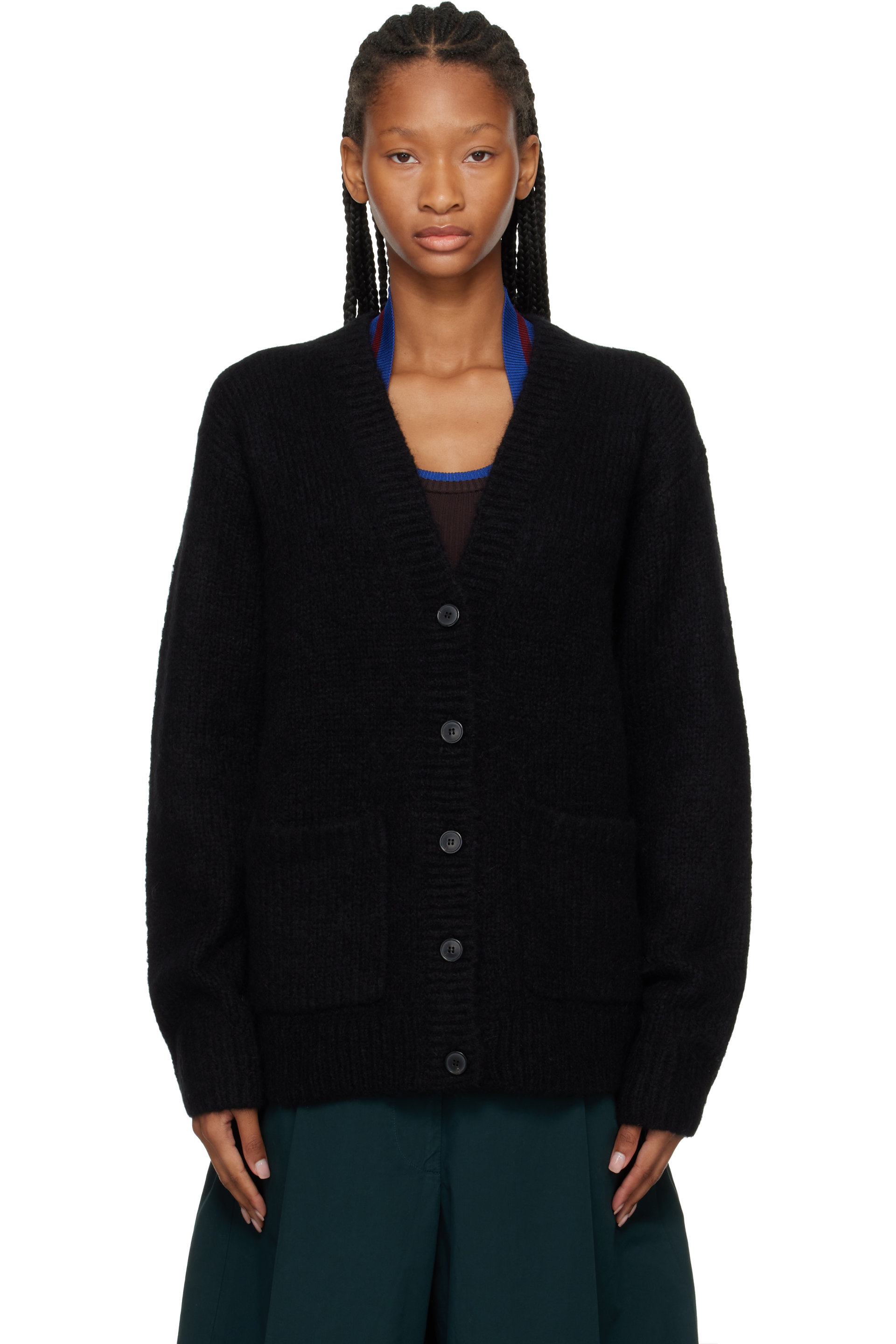 Dries Van Noten - Black Alpaca Cardigan