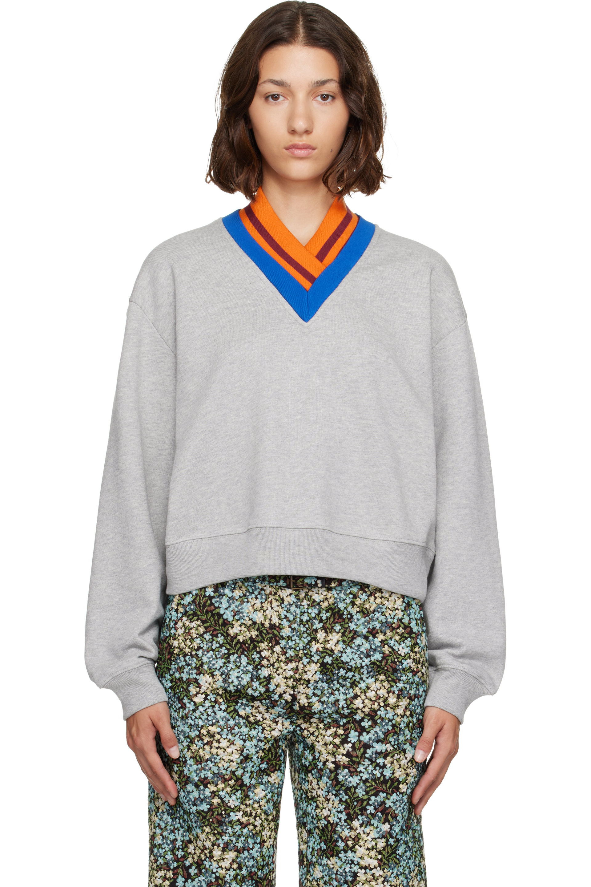 Dries Van Noten - Gray Cotton Sweatshirt