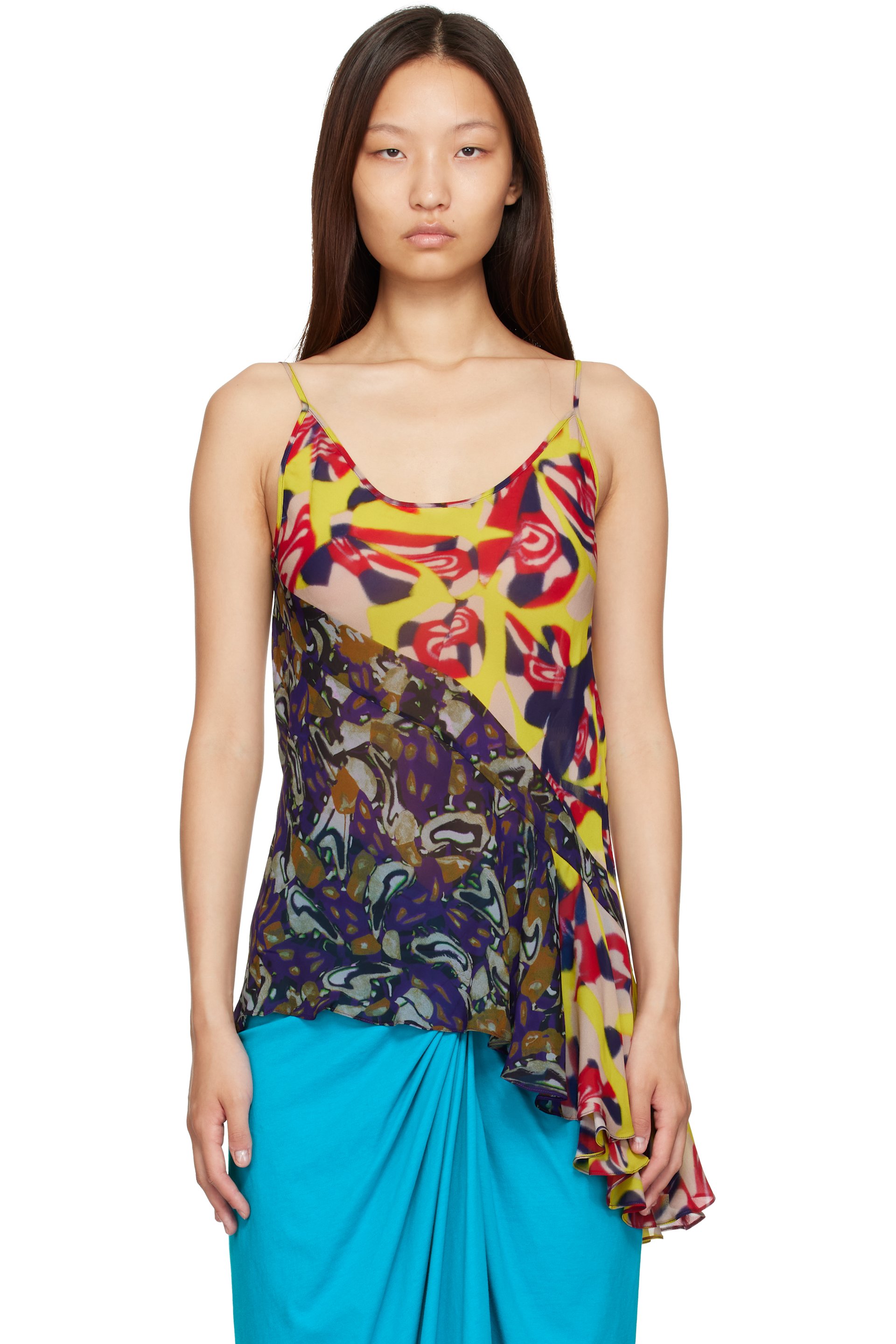 Dries Van Noten - Multicolor Viscose Slip Top