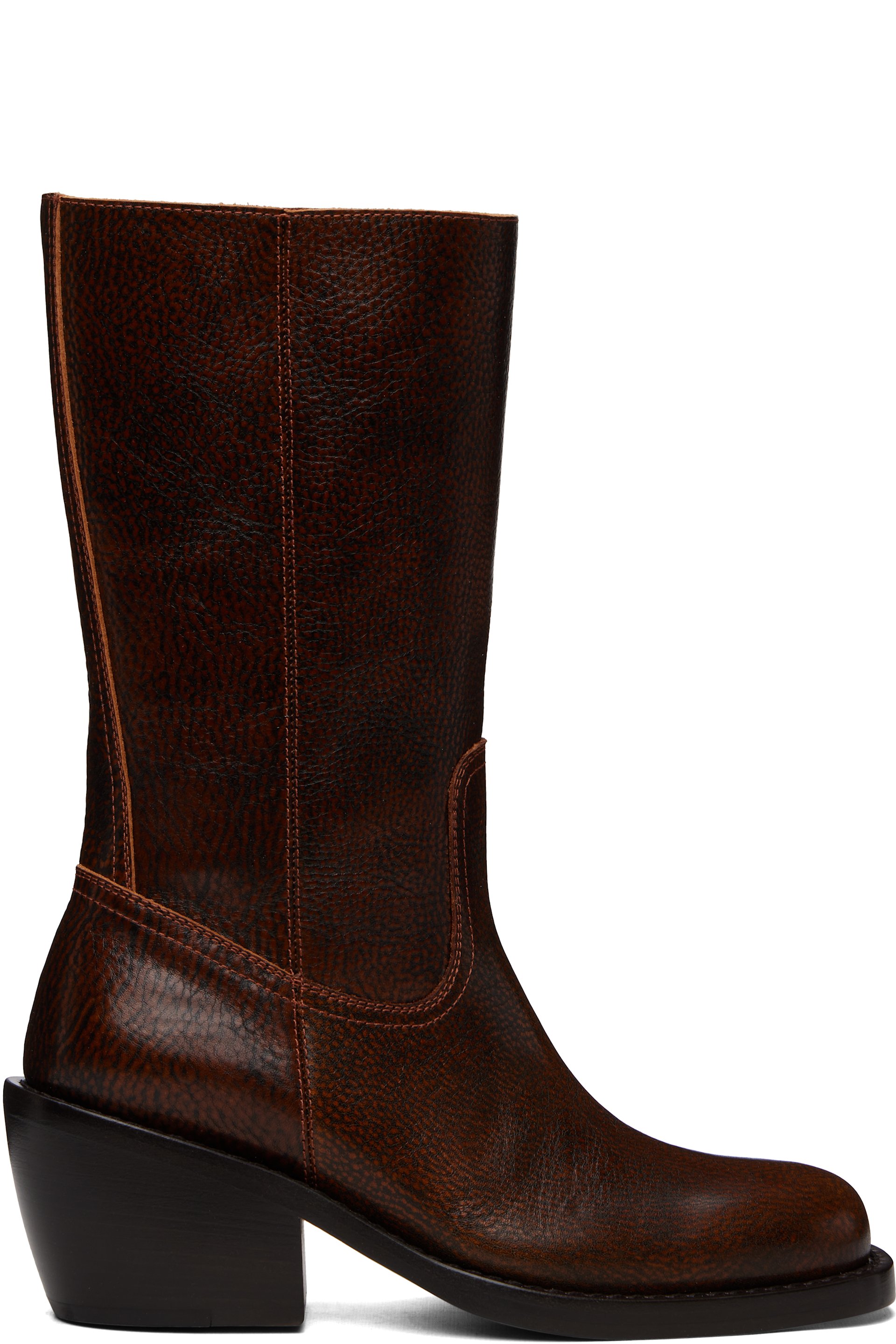 Dries Van Noten - Brown Leather Boots