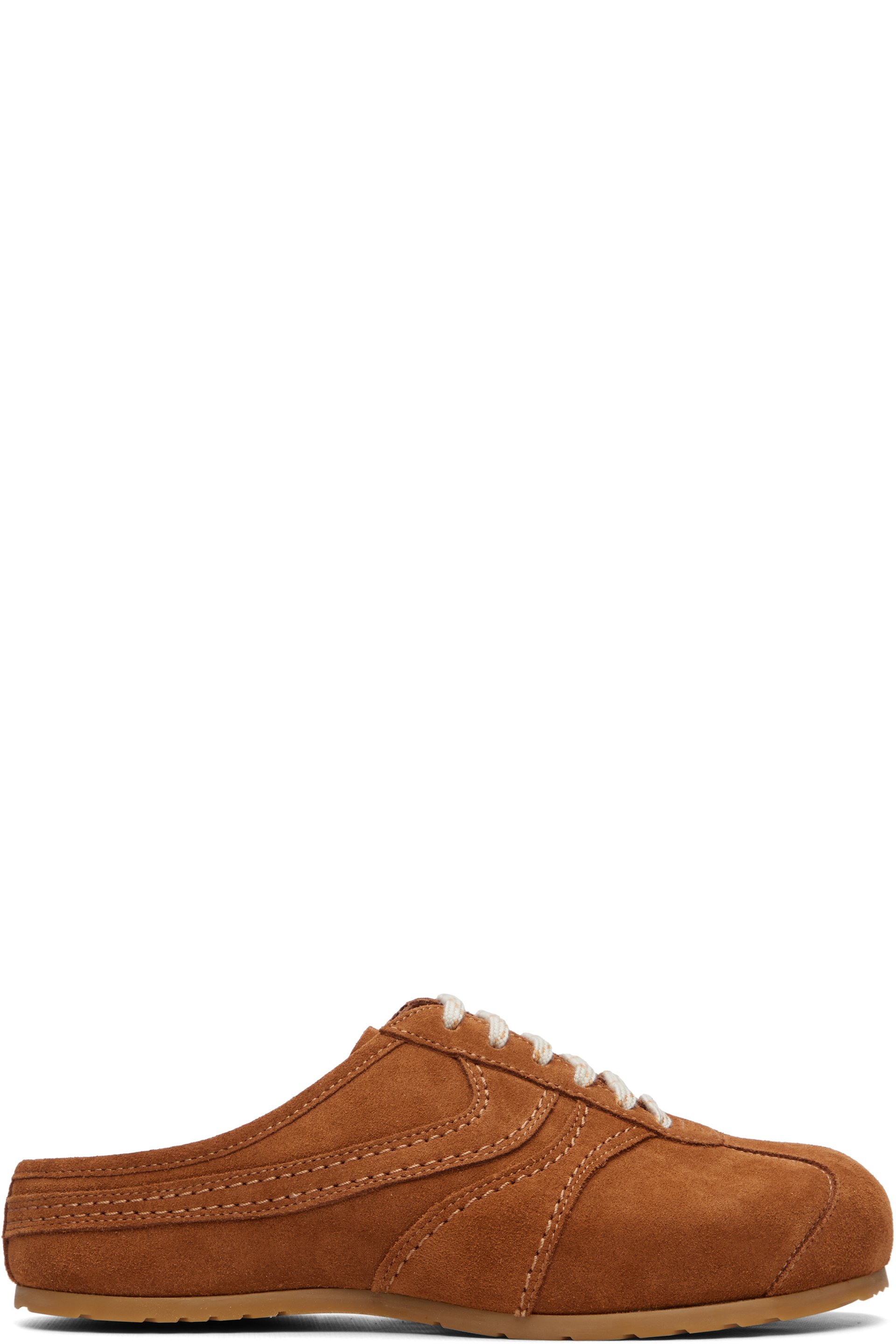 Dries Van Noten - Tan Suede Mule Loafers