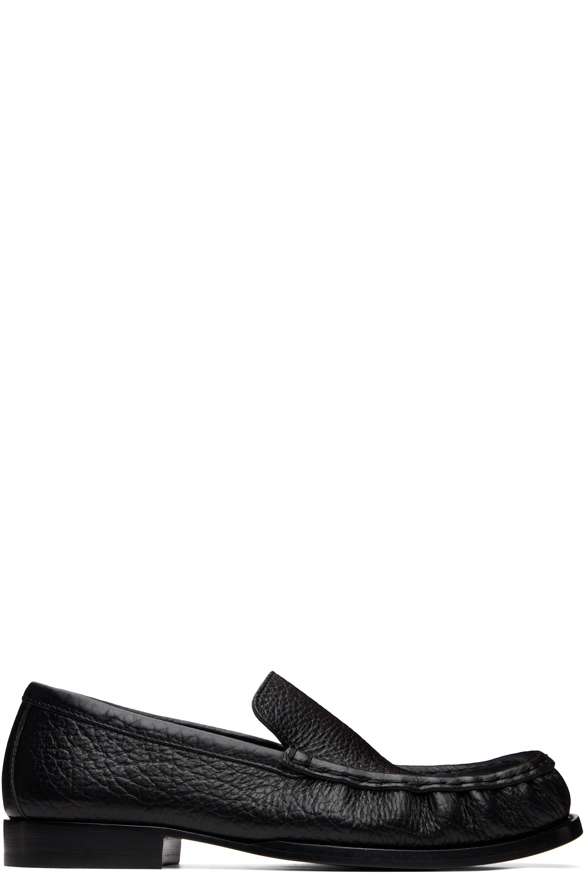 Dries Van Noten - Black Leather Loafers