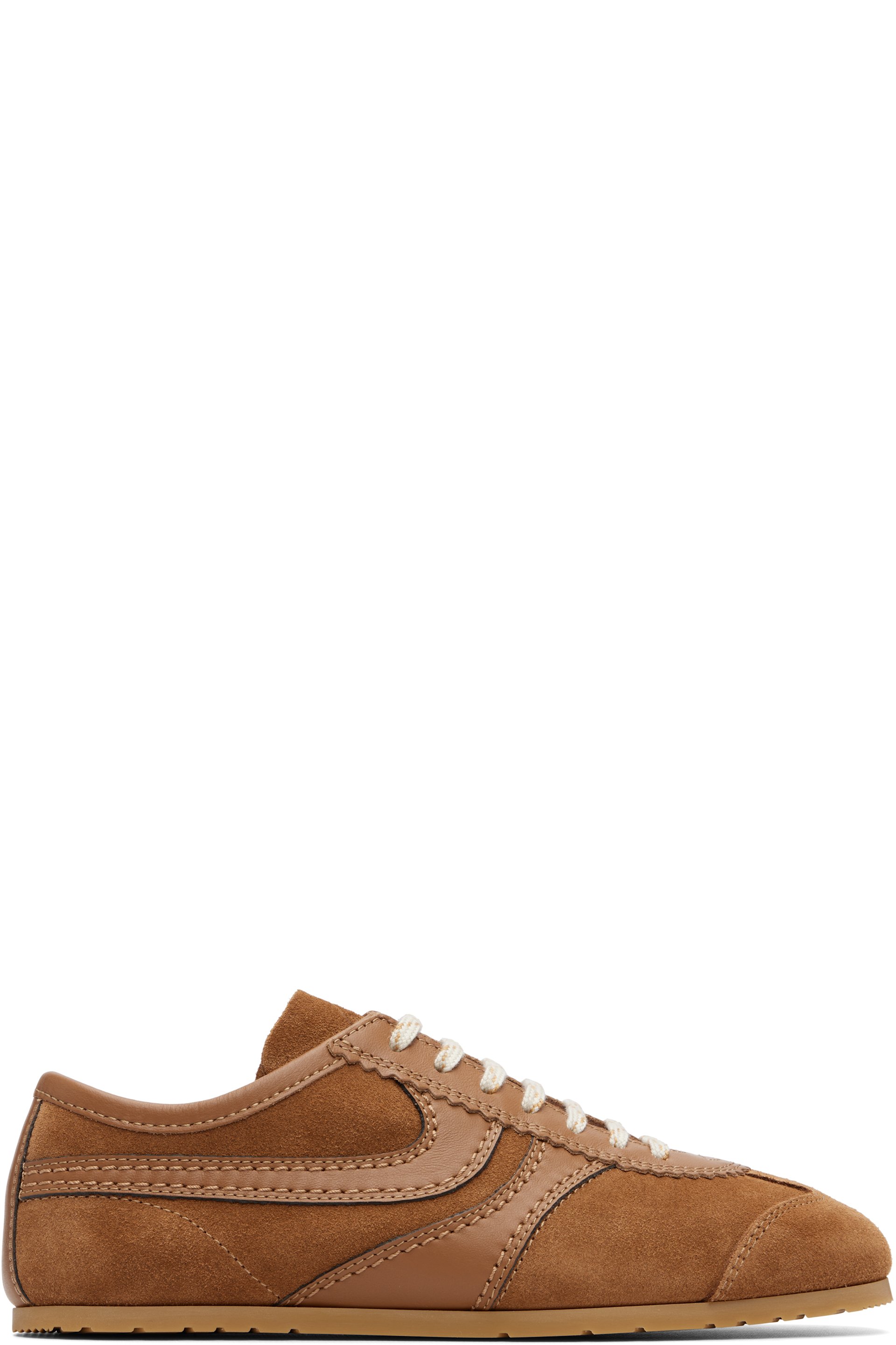 Dries Van Noten - Tan Suede Sneakers