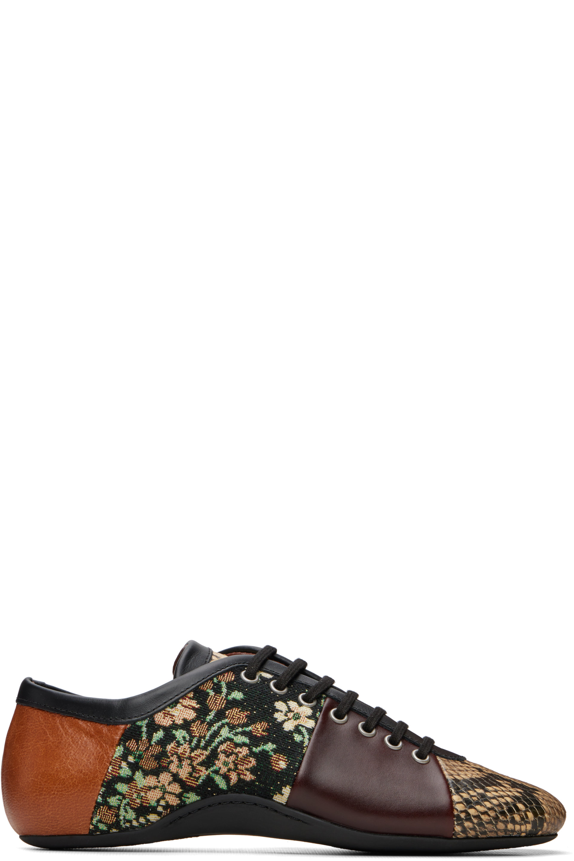 Dries Van Noten - Beige & Brown Patchwork Ballerina Sneakers