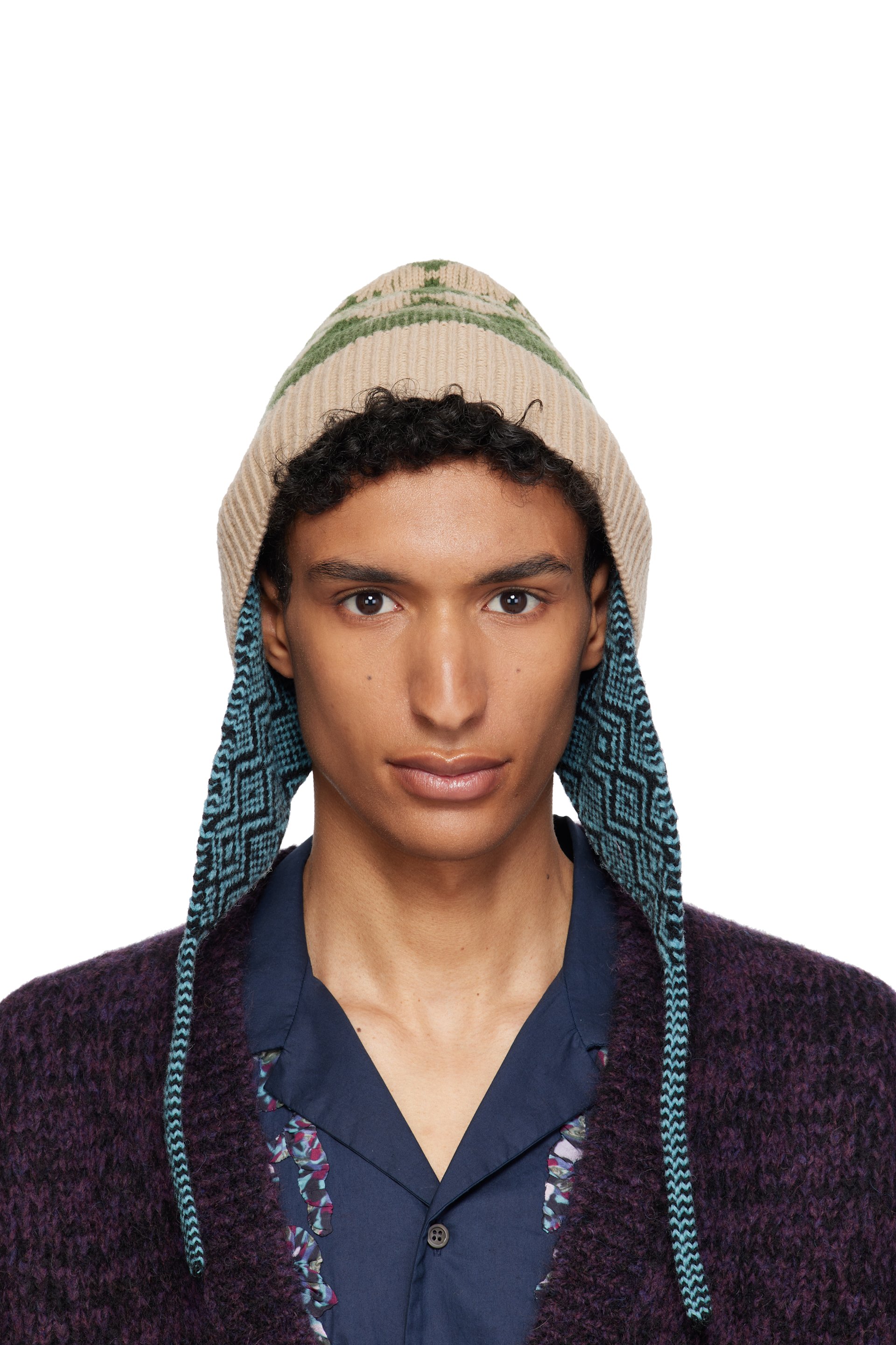Dries Van Noten - Multicolor Jacquard Wool Beanie