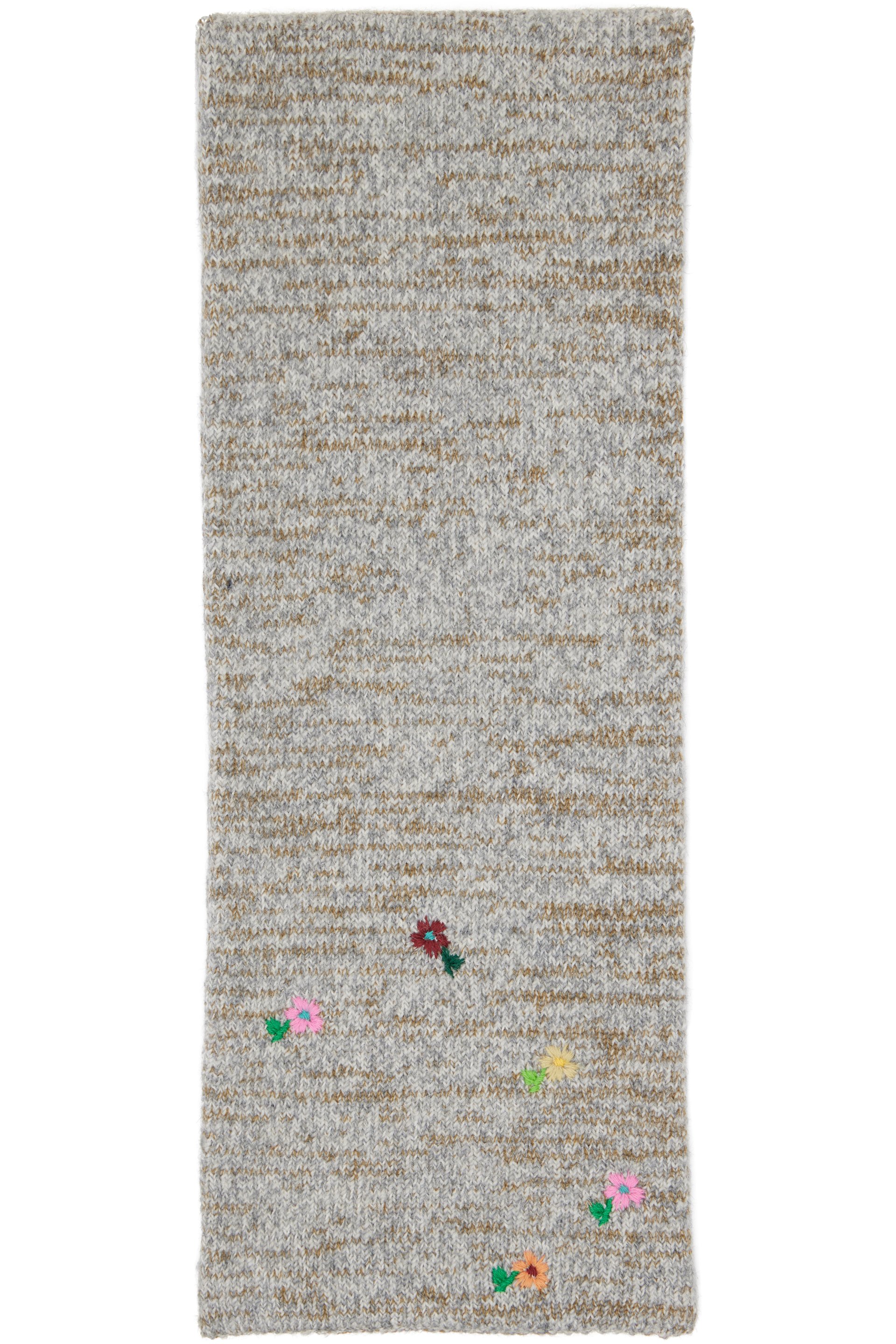 Dries Van Noten - Gray Wool & Cashmere Scarf