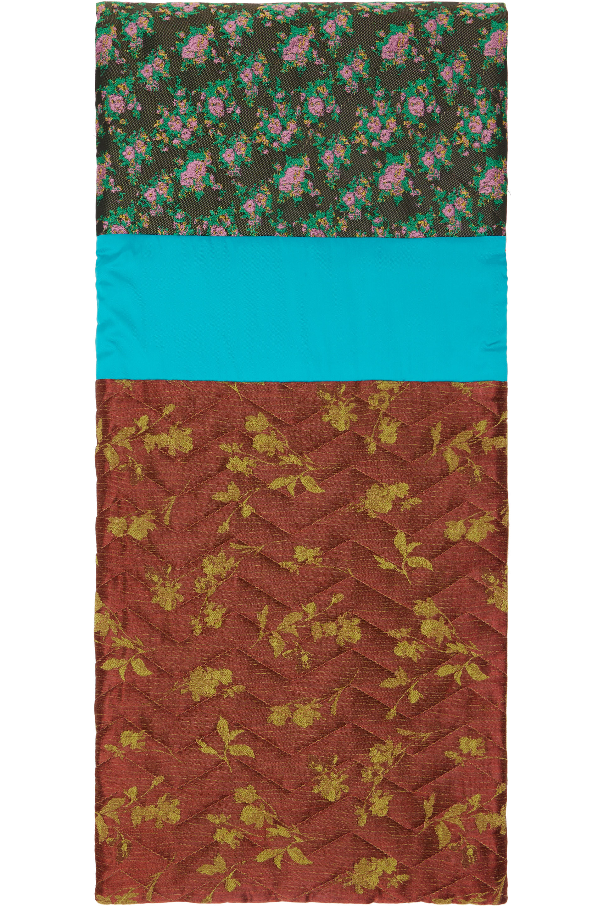 Dries Van Noten - Multicolor Patchwork Jacquard Scarf