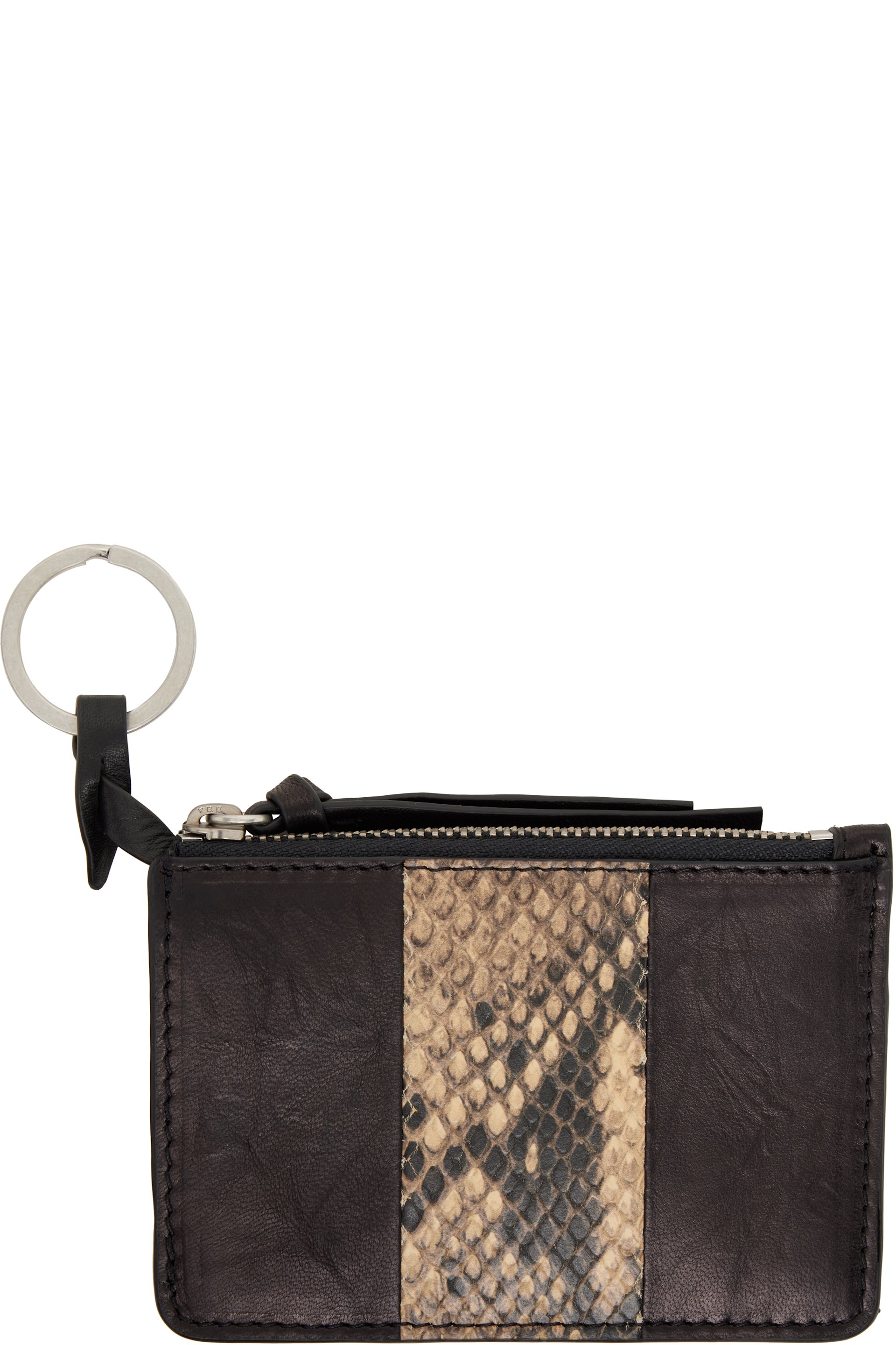 Dries Van Noten - Black & Beige Calfskin Wallet