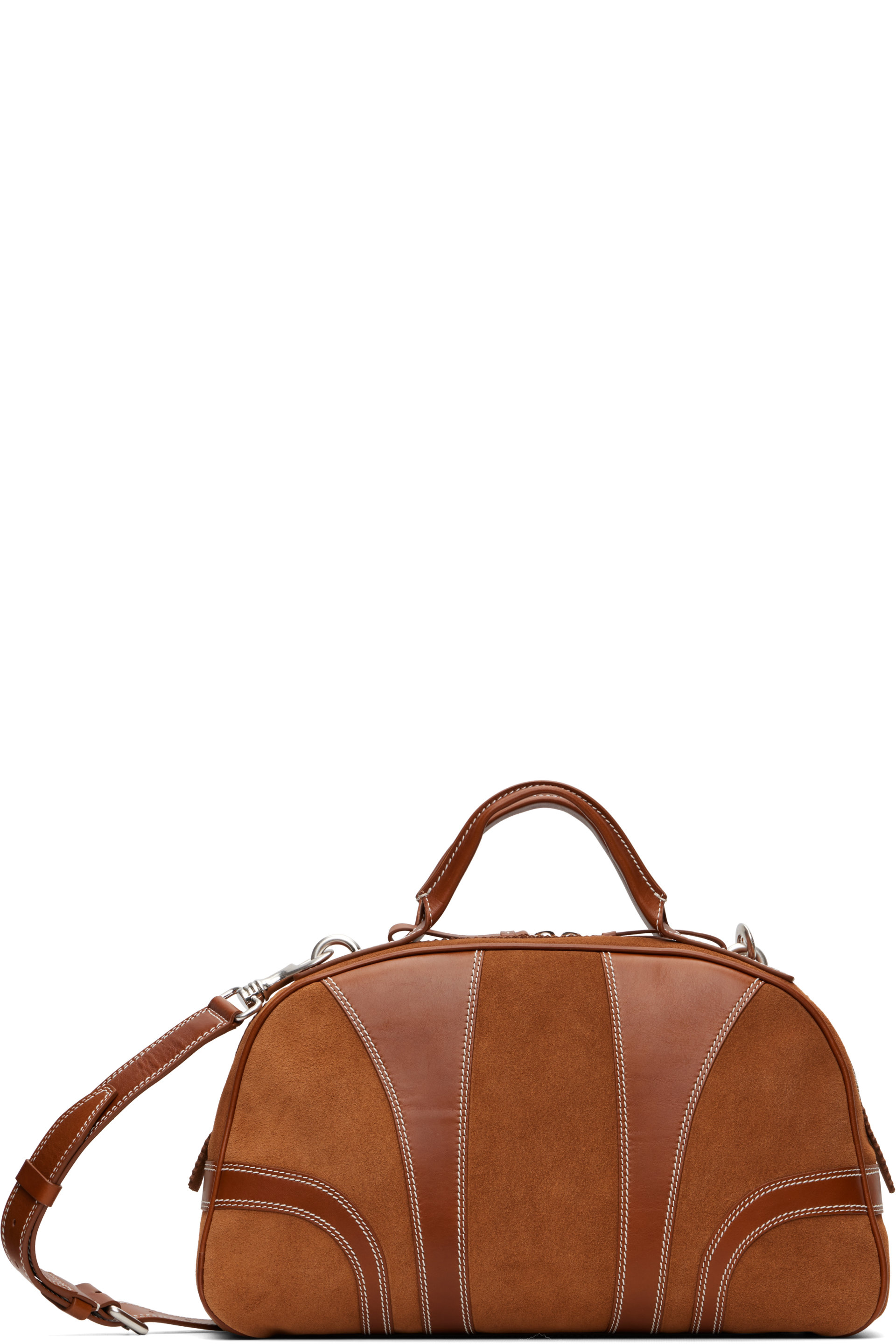 Dries Van Noten - Tan Suede Duffle Bag