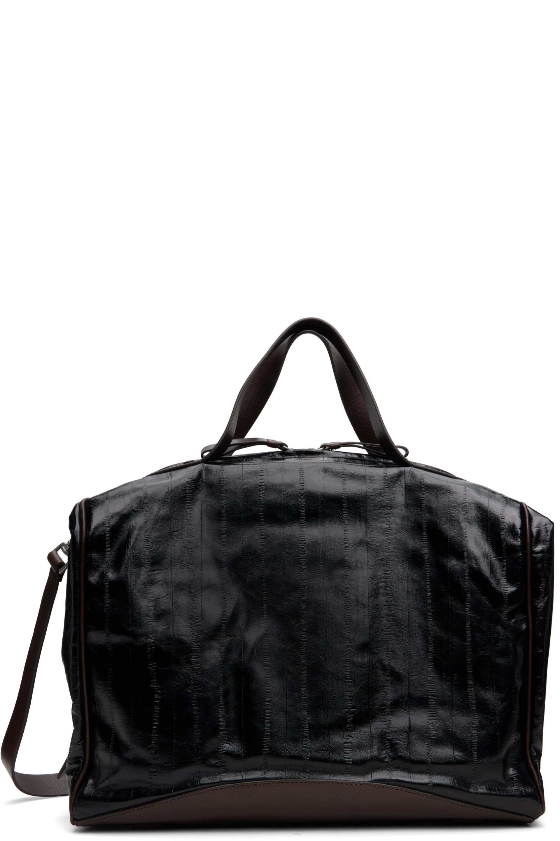 Dries Van Noten - Black & Brown Leather Bag