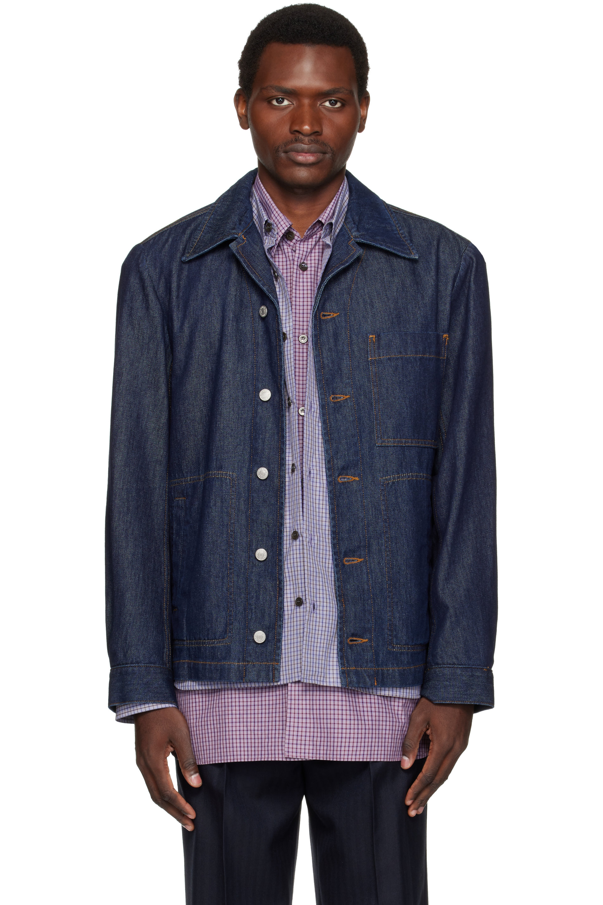 Dries Van Noten - Indigo Cotton Denim Jacket
