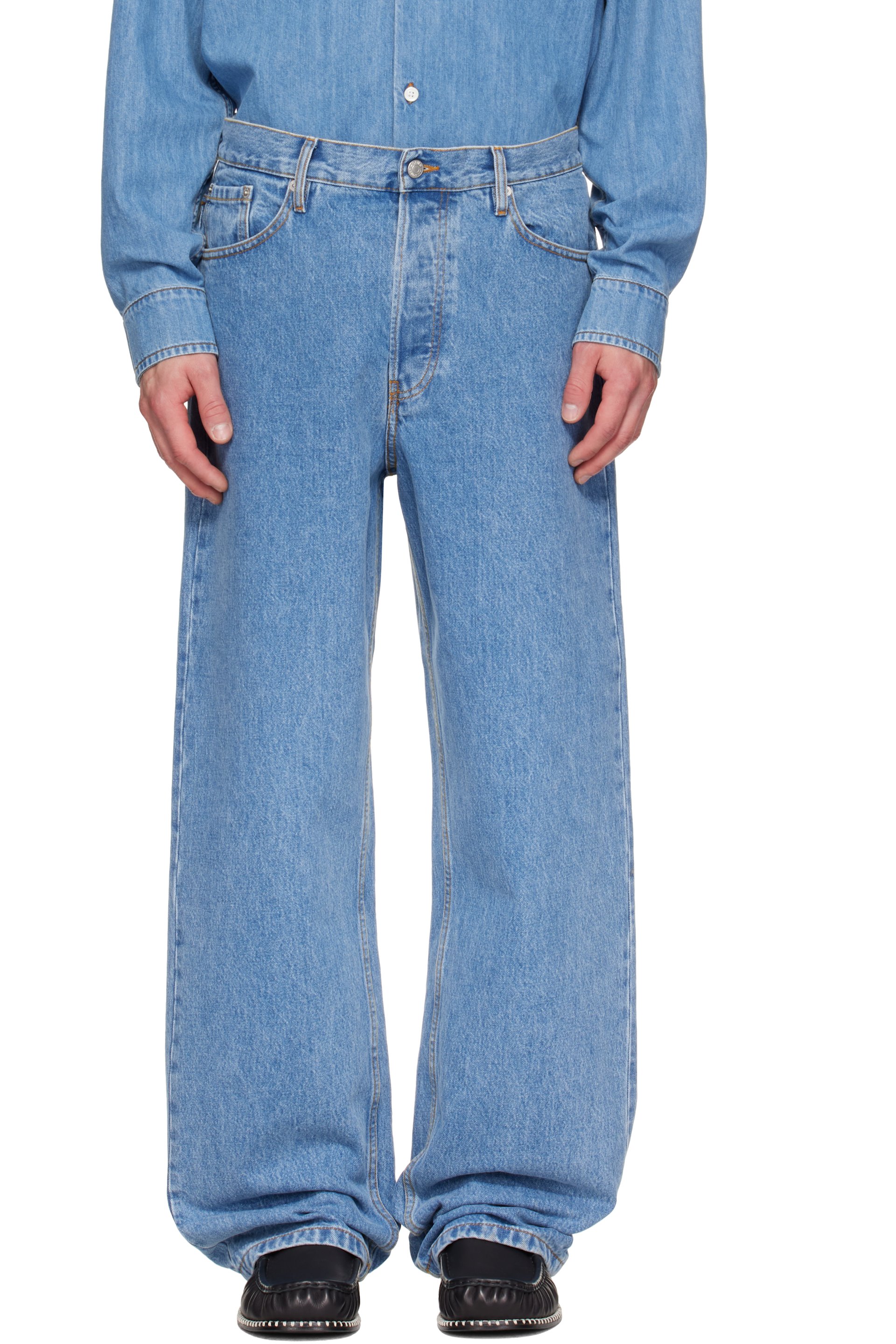 Dries Van Noten - Blue Loose Fit Jeans