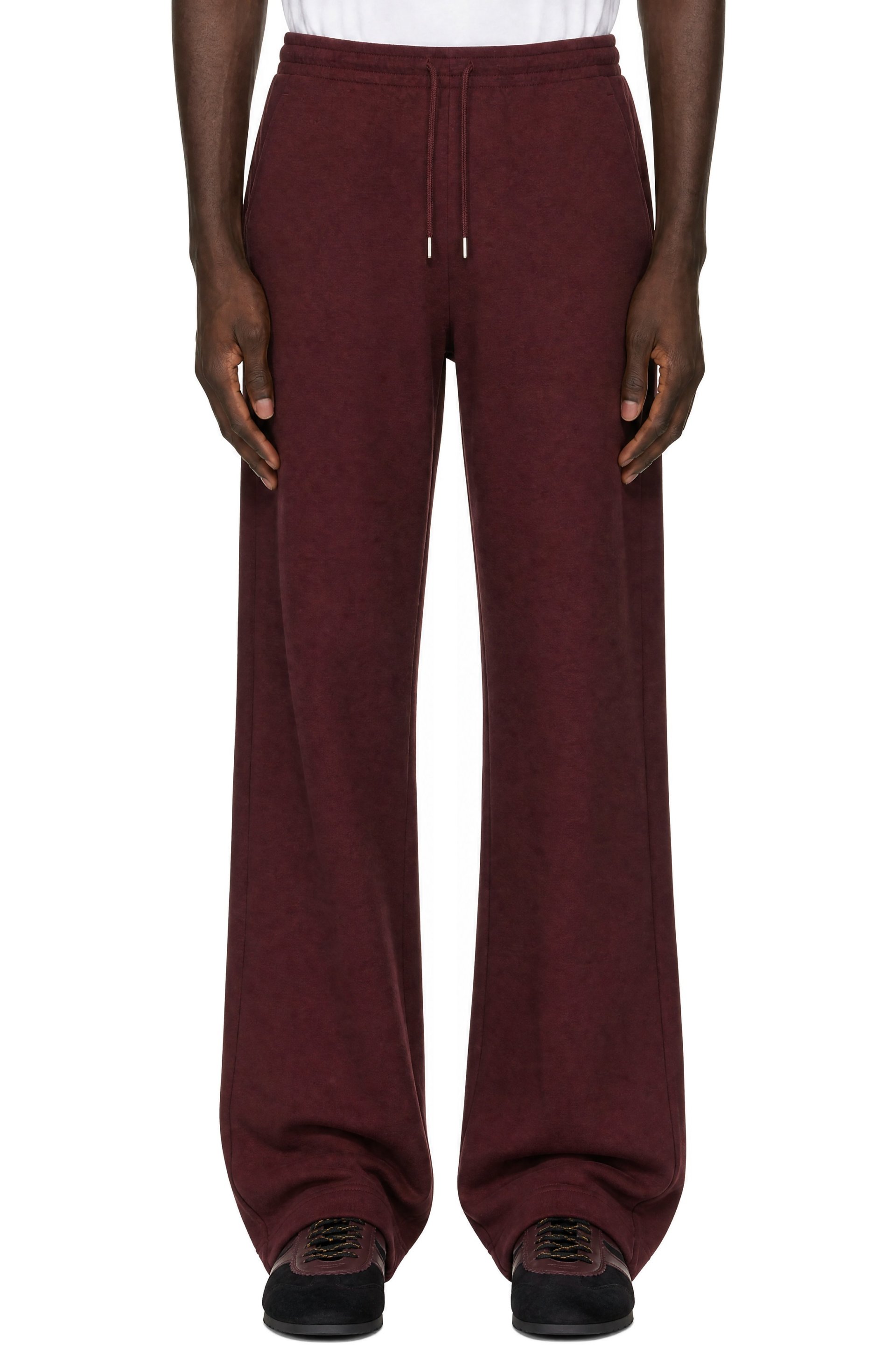 Dries Van Noten - Burgundy Cotton Sweatpants