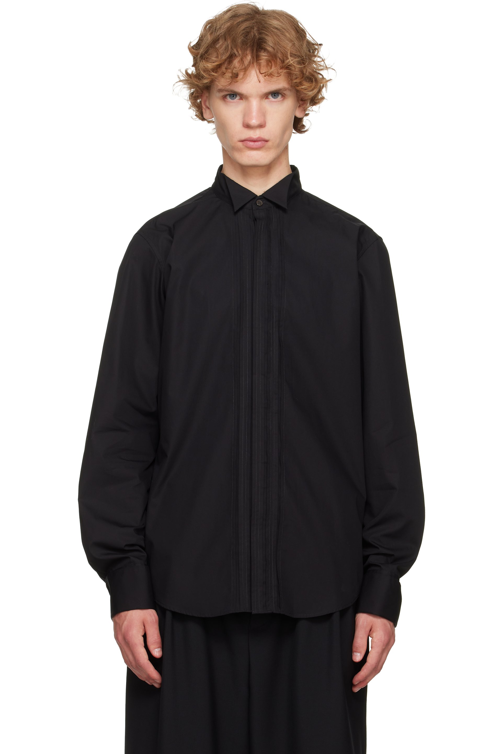 Dries Van Noten - ブラック コットン シャツ