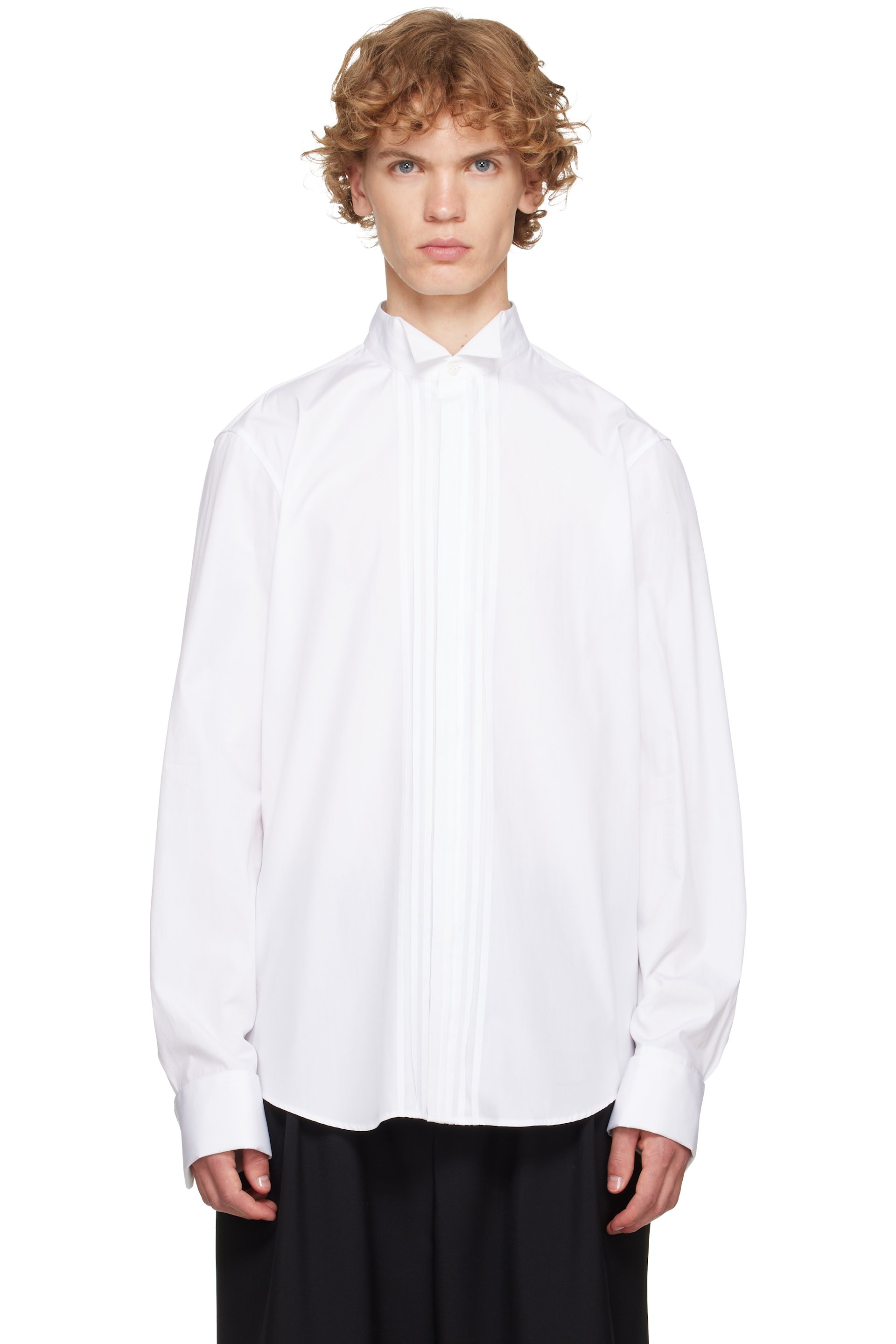 Dries Van Noten - ホワイト コットン シャツ