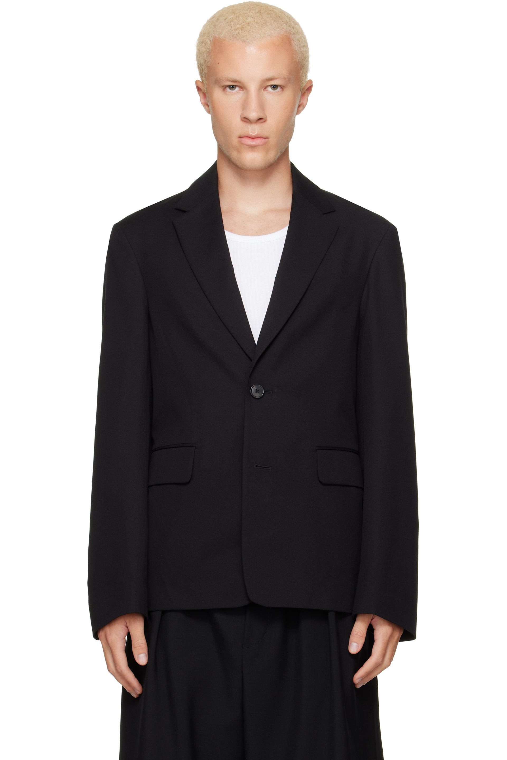Dries Van Noten - Black Cotton & Wool Twill Blazer