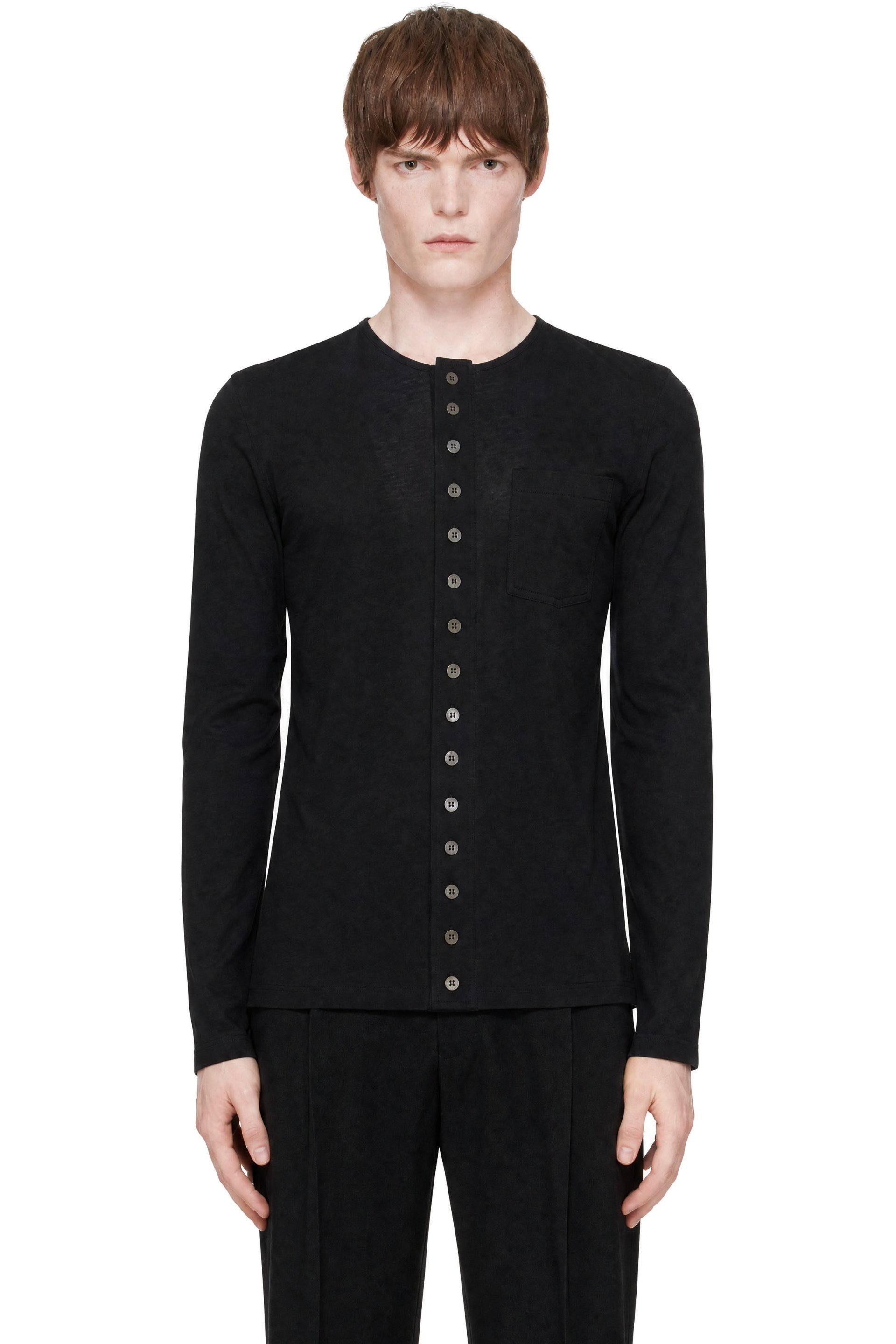Dries Van Noten - Black Fitted Jersey Cardigan
