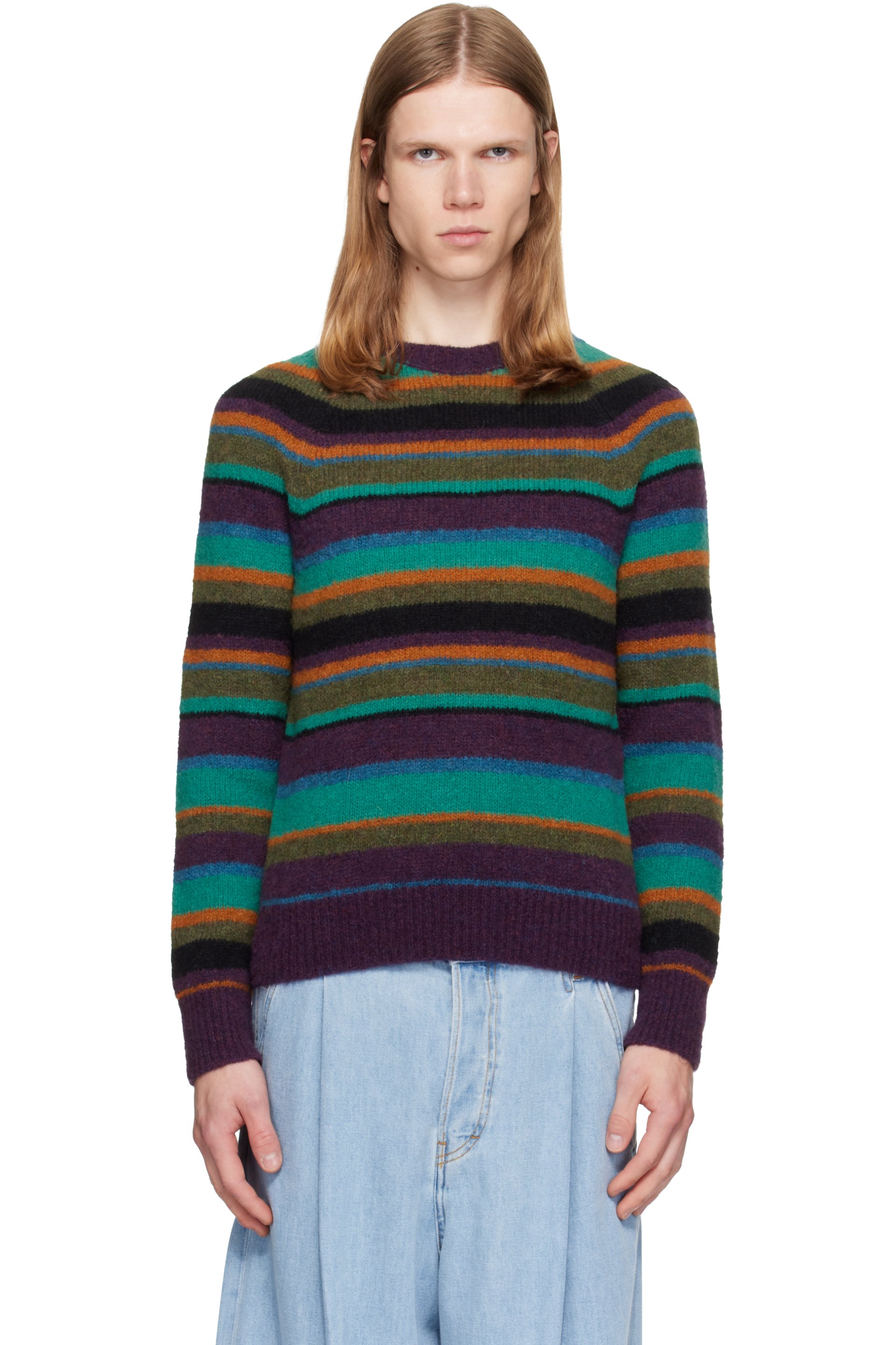 Dries Van Noten - Multicolor Striped Alpaca Knit Sweater