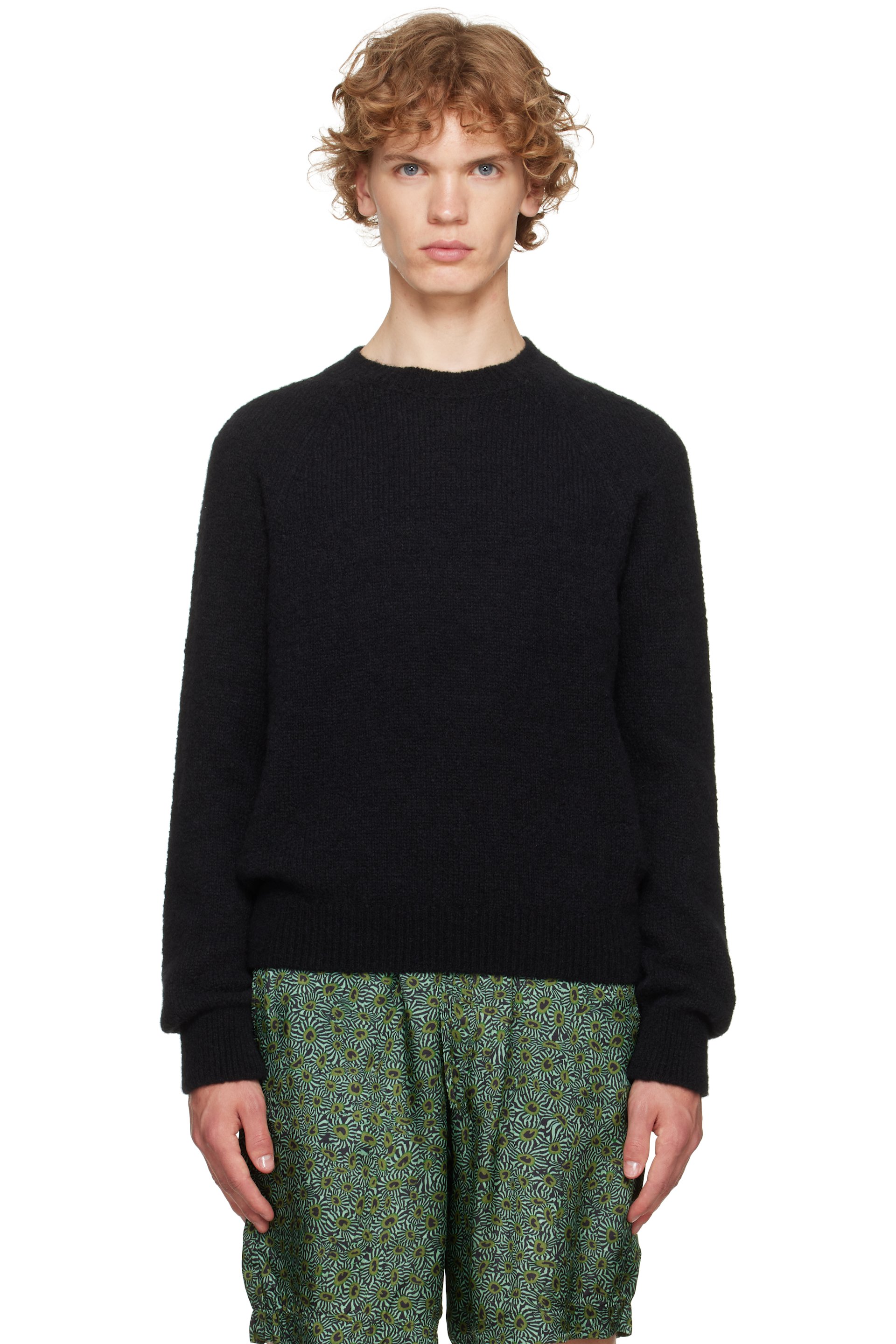 Dries Van Noten - ブラック アルパカ セーター