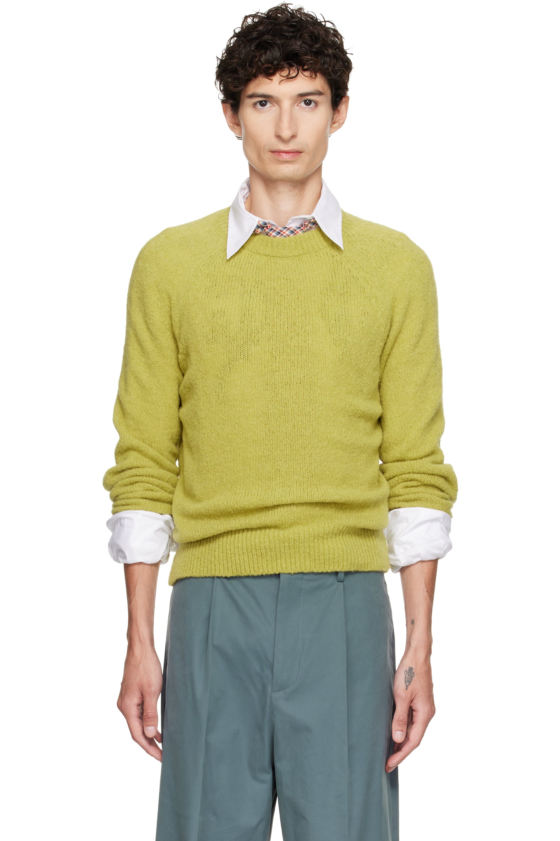 Dries Van Noten - Green Alpaca Sweater