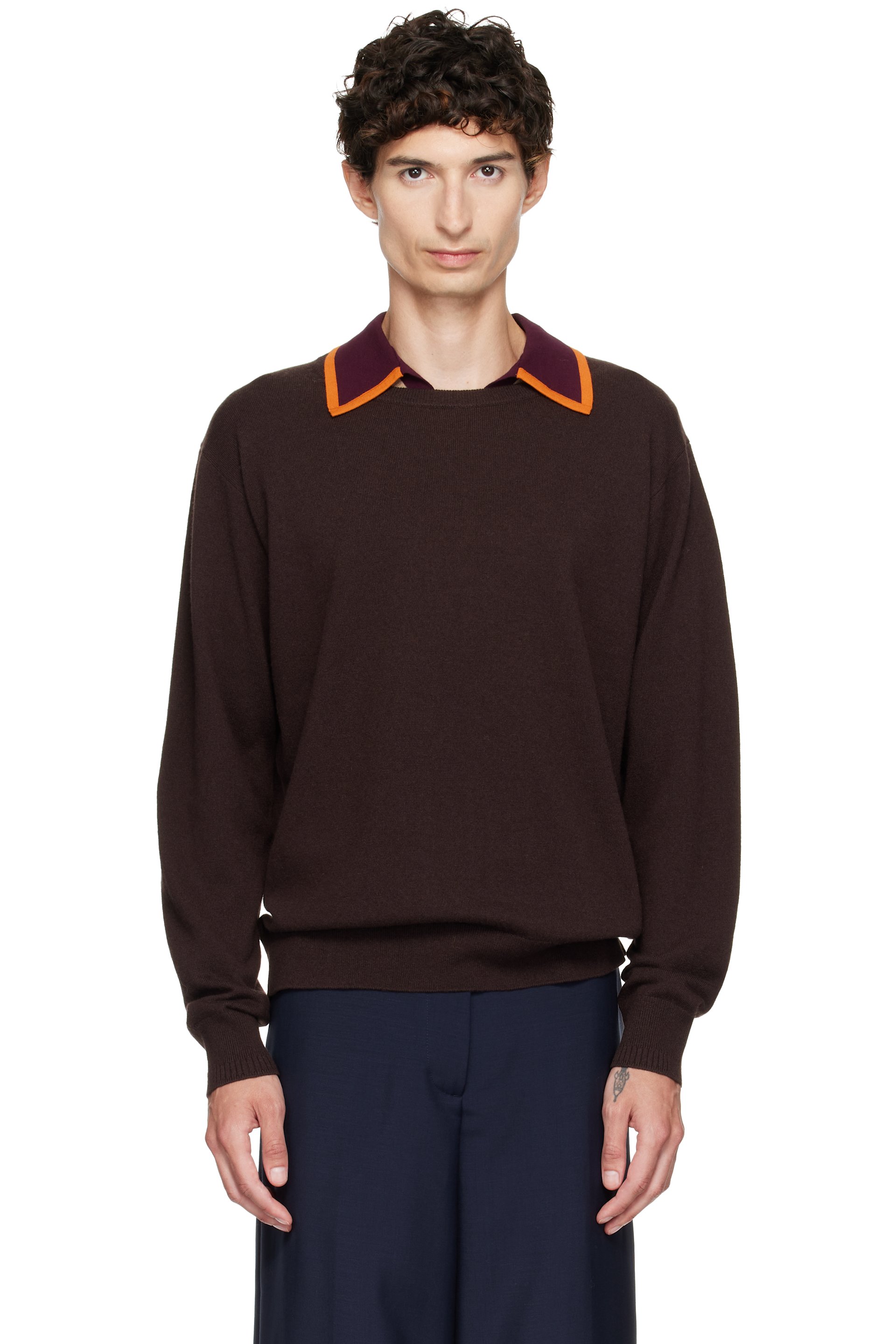 Dries Van Noten - Brown Cashmere Sweater