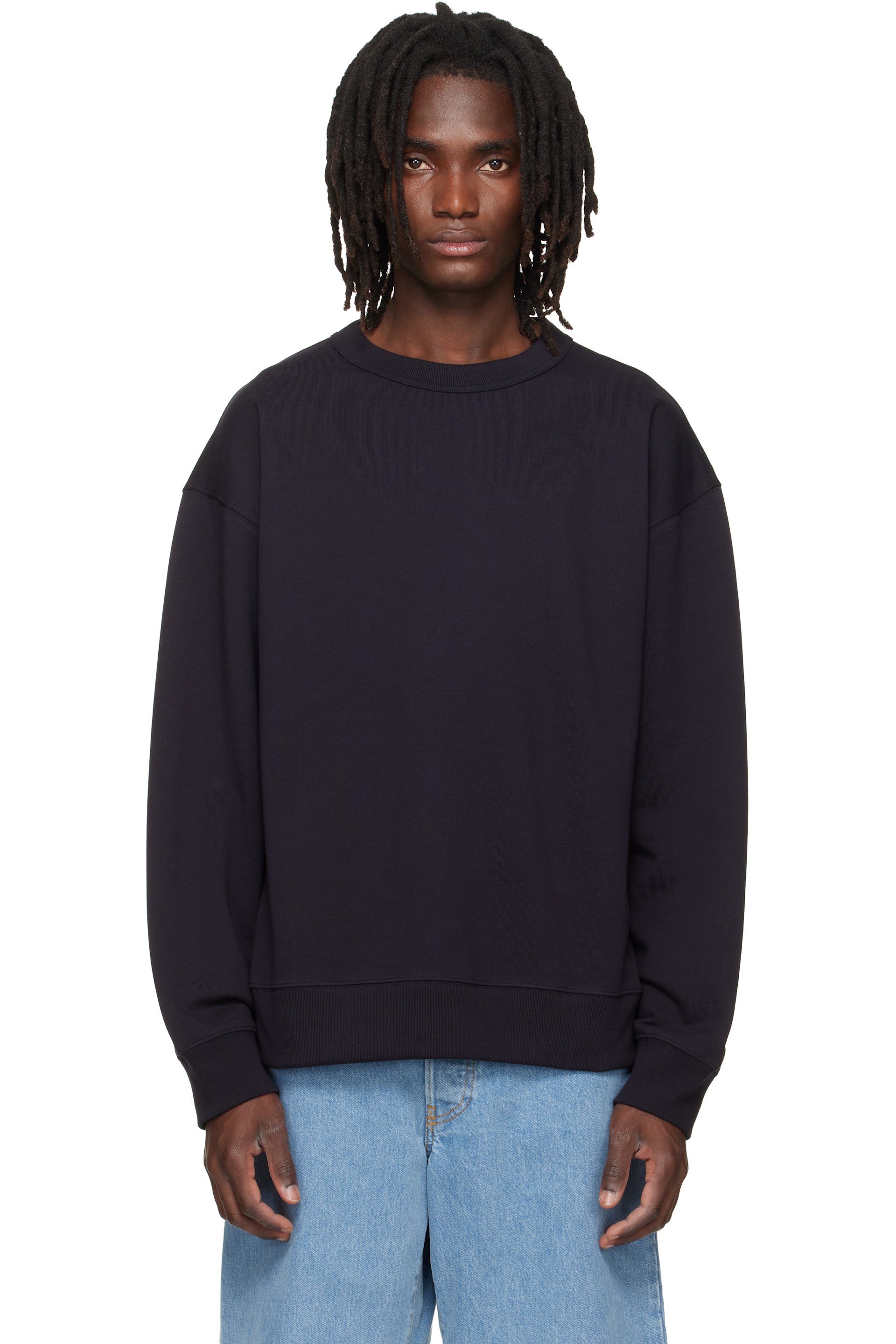 Dries Van Noten - Navy Oversized Sweatshirt