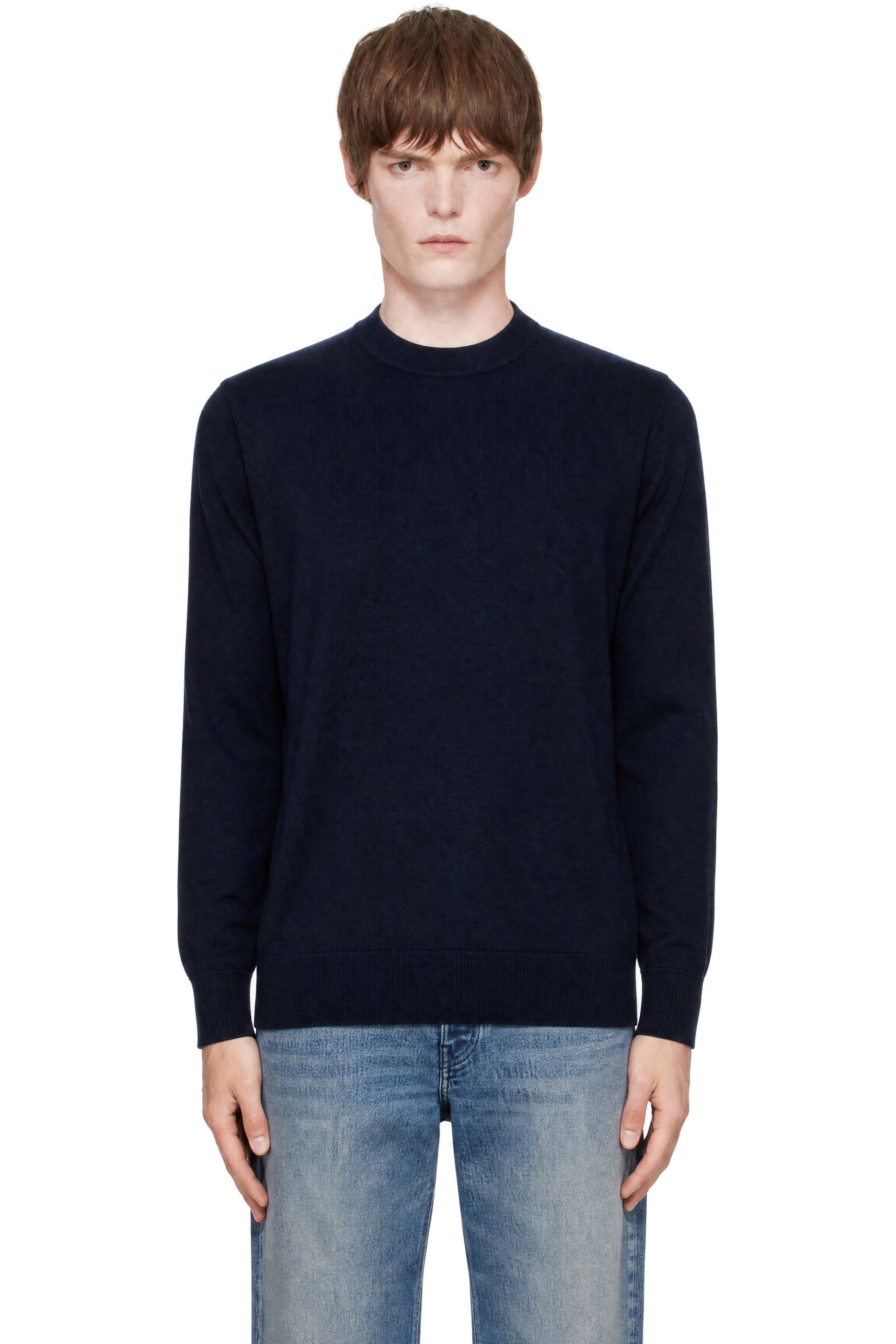 Dries Van Noten - Navy Merino Wool Sweater