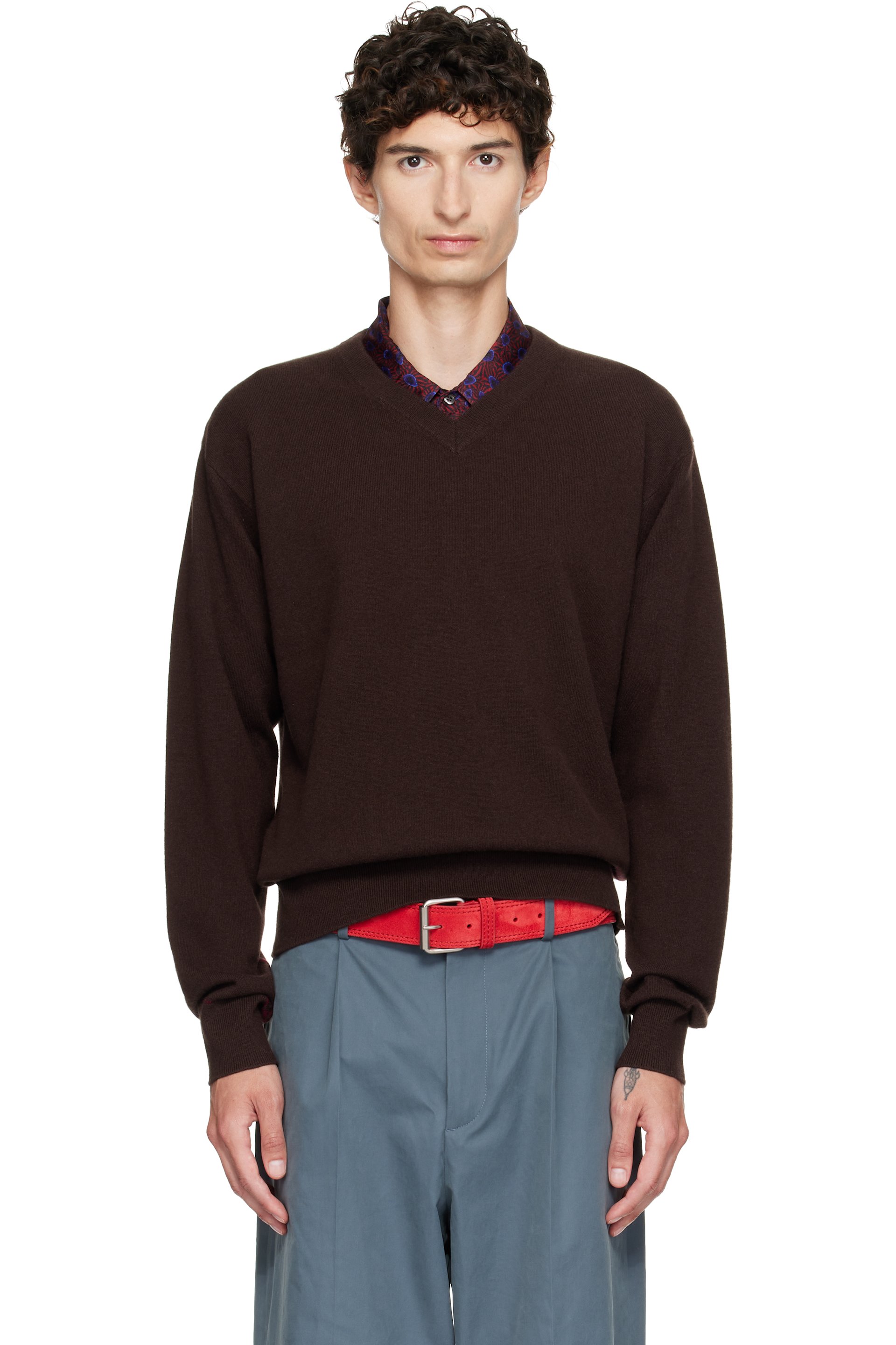 Dries Van Noten - Brown Cashmere Sweater
