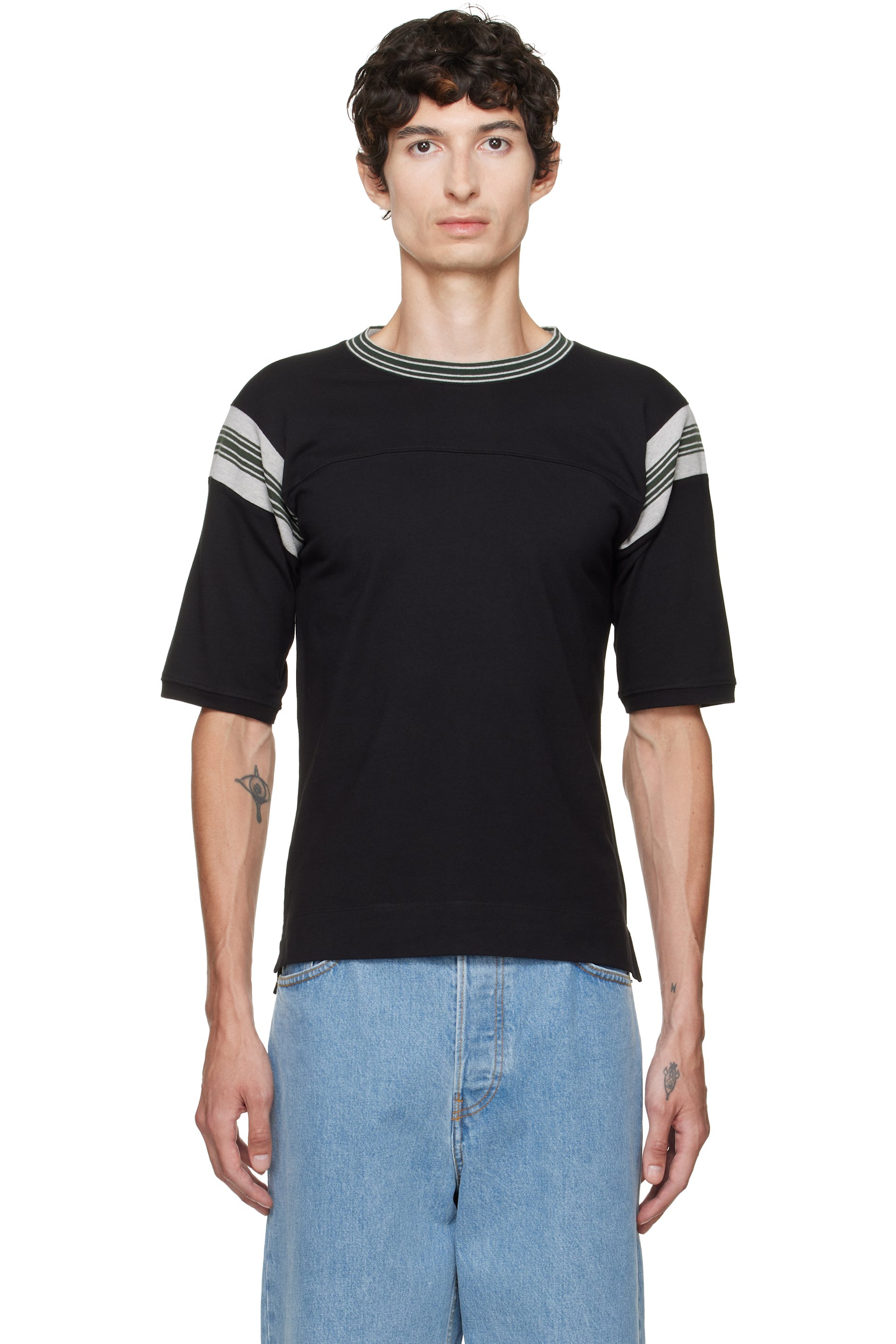 Dries Van Noten - Black Striped T-shirt
