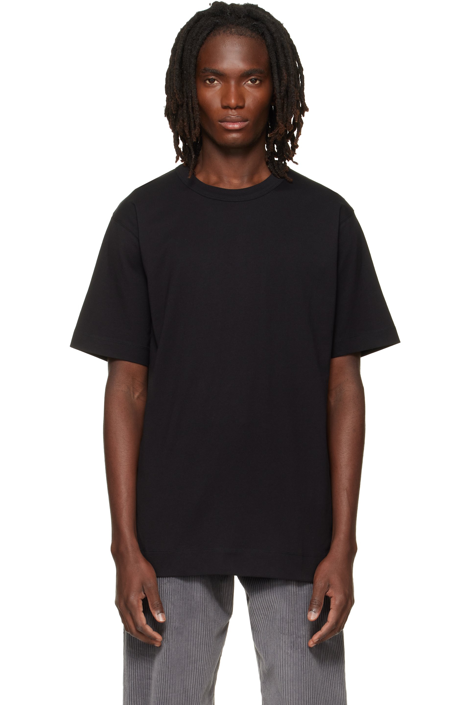 Dries Van Noten - Black Regular Fit Cotton T-shirt