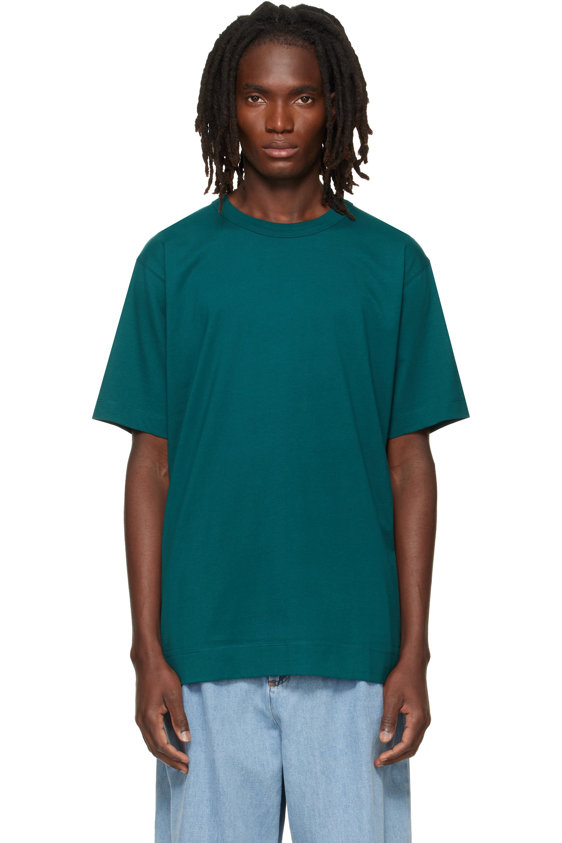 Dries Van Noten - Green Regular Fit Cotton T-shirt