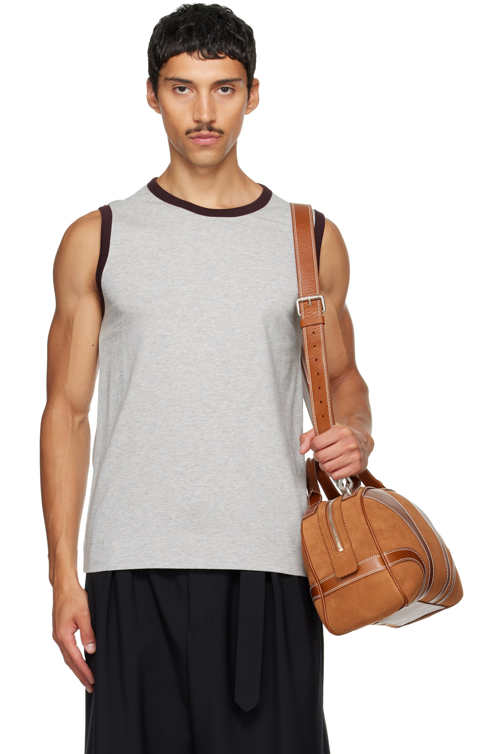 Dries Van Noten - Gray Cotton Tank Top
