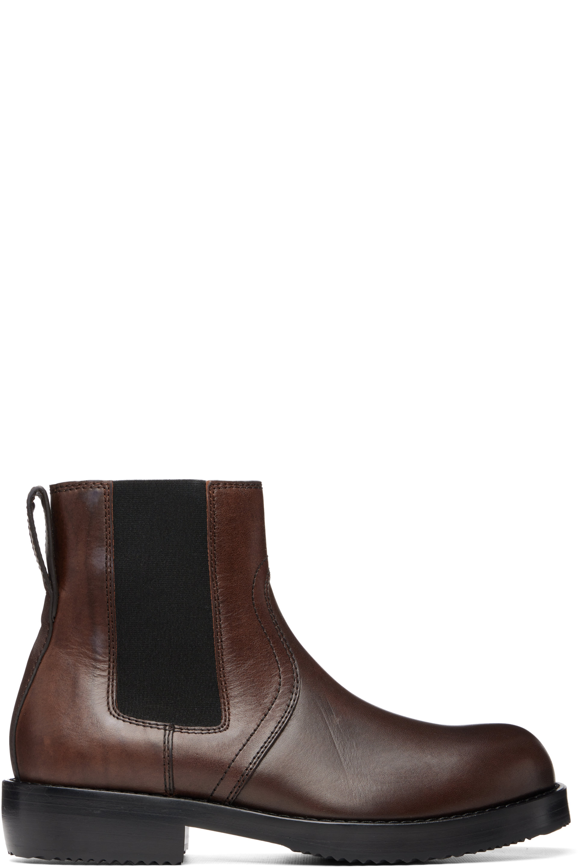 Dries Van Noten - Brown Leather Chelsea Boots